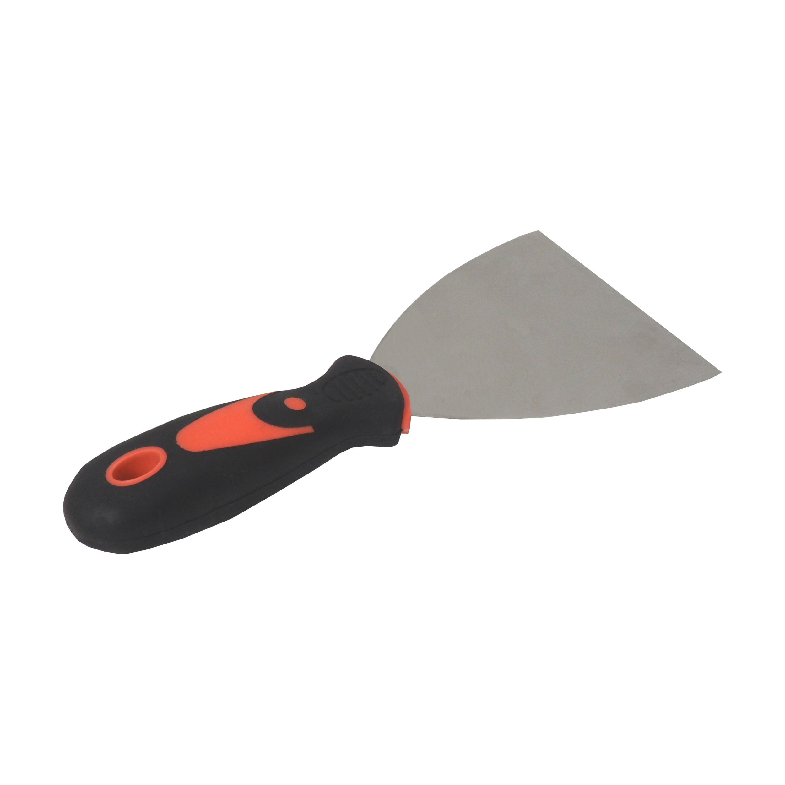 TOPTRADE nerezová špachtle 100 mm, ergonomická gumová rukojeť, profi