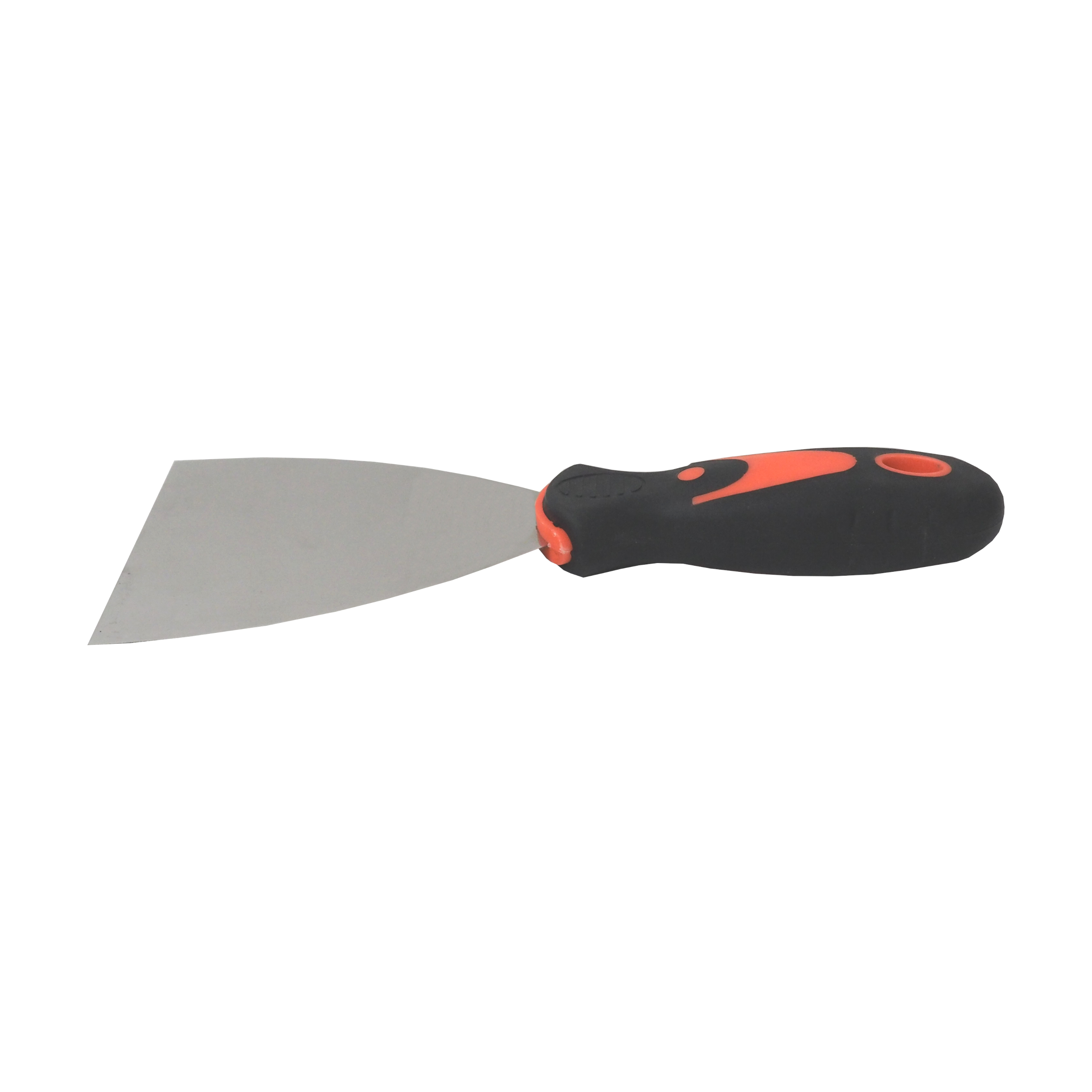TOPTRADE nerezová špachtle 100 mm, ergonomická gumová rukojeť, profi