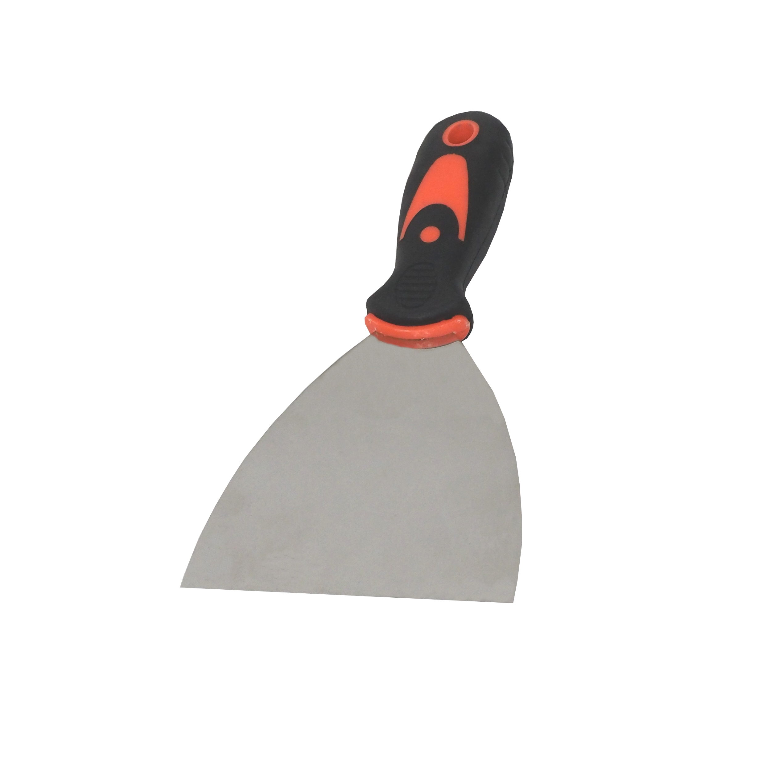 TOPTRADE nerezová špachtle 100 mm, ergonomická gumová rukojeť, profi