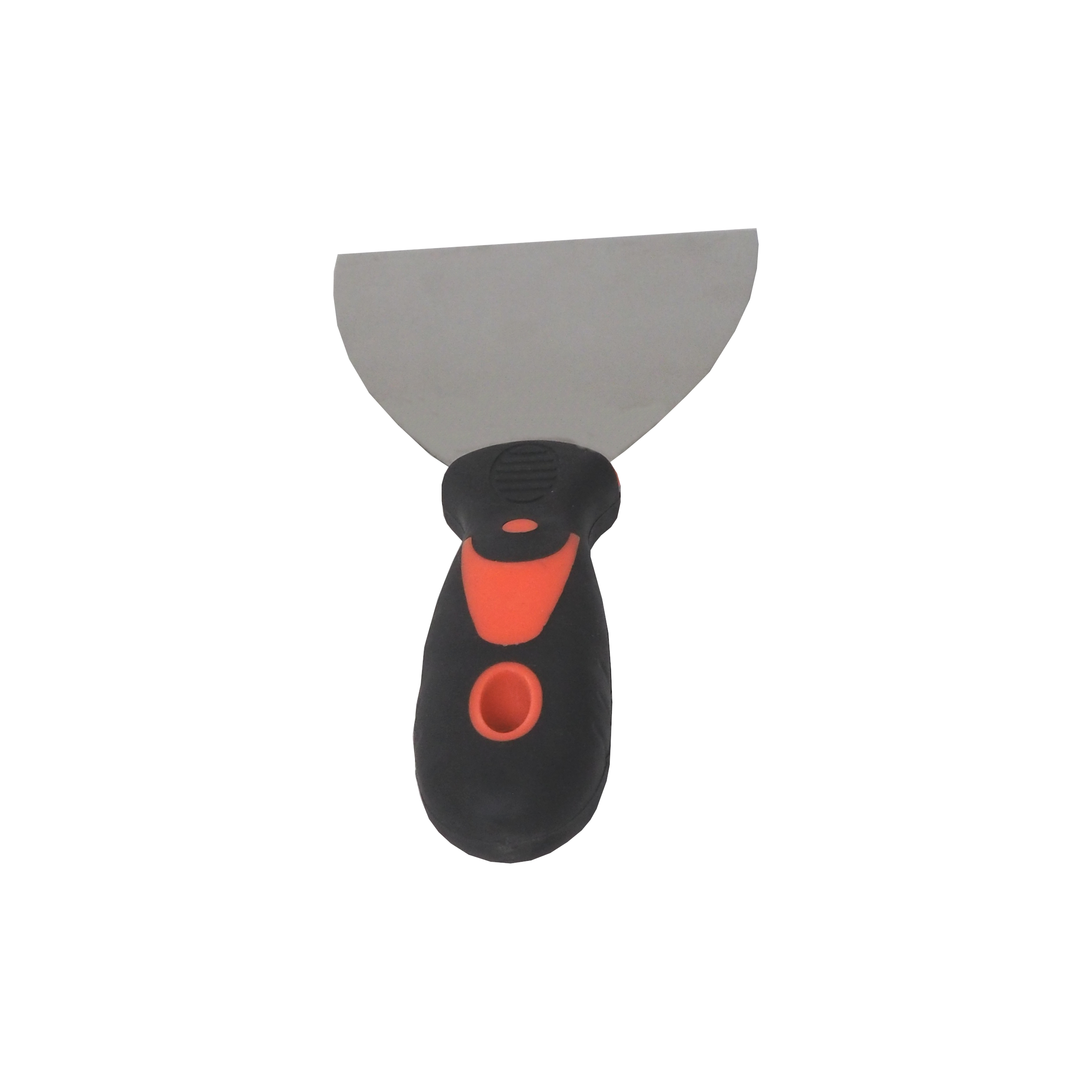 TOPTRADE nerezová špachtle 100 mm, ergonomická gumová rukojeť, profi