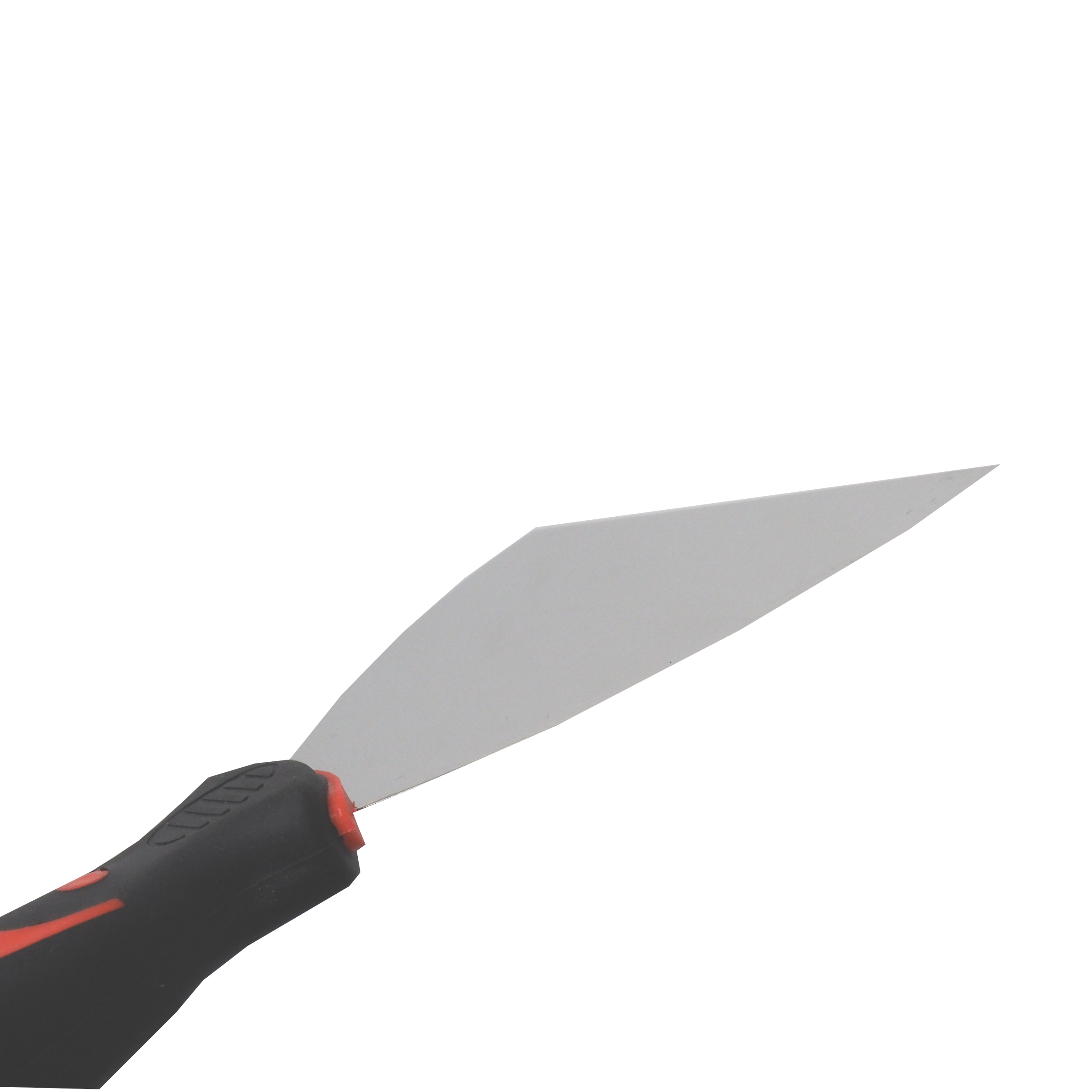 TOPTRADE nerezová špachtle 100 mm, ergonomická gumová rukojeť, profi