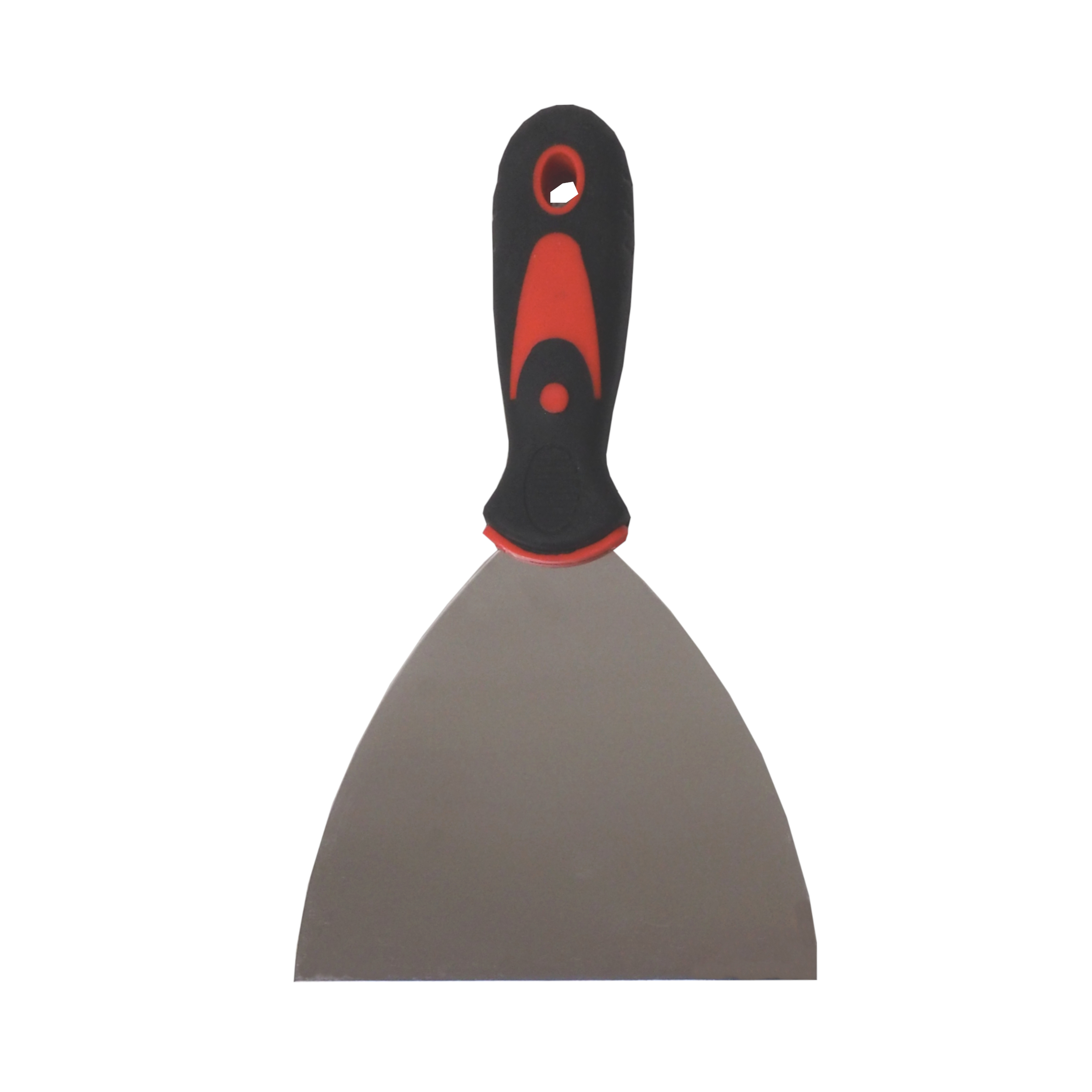 TOPTRADE špachtle nerezová 125 mm s ergonomickou gumovou rukojetí