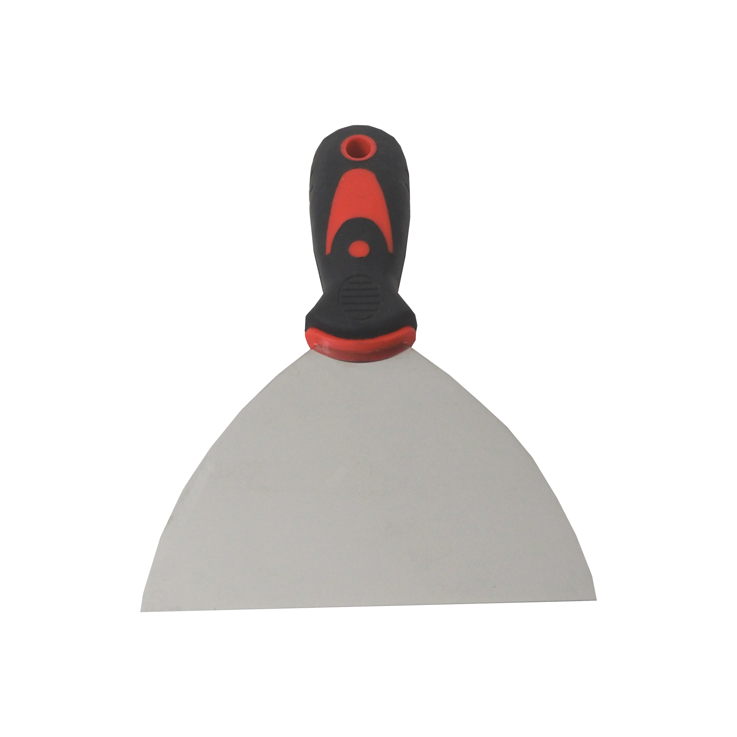 TOPTRADE špachtle nerezová 125 mm s ergonomickou gumovou rukojetí
