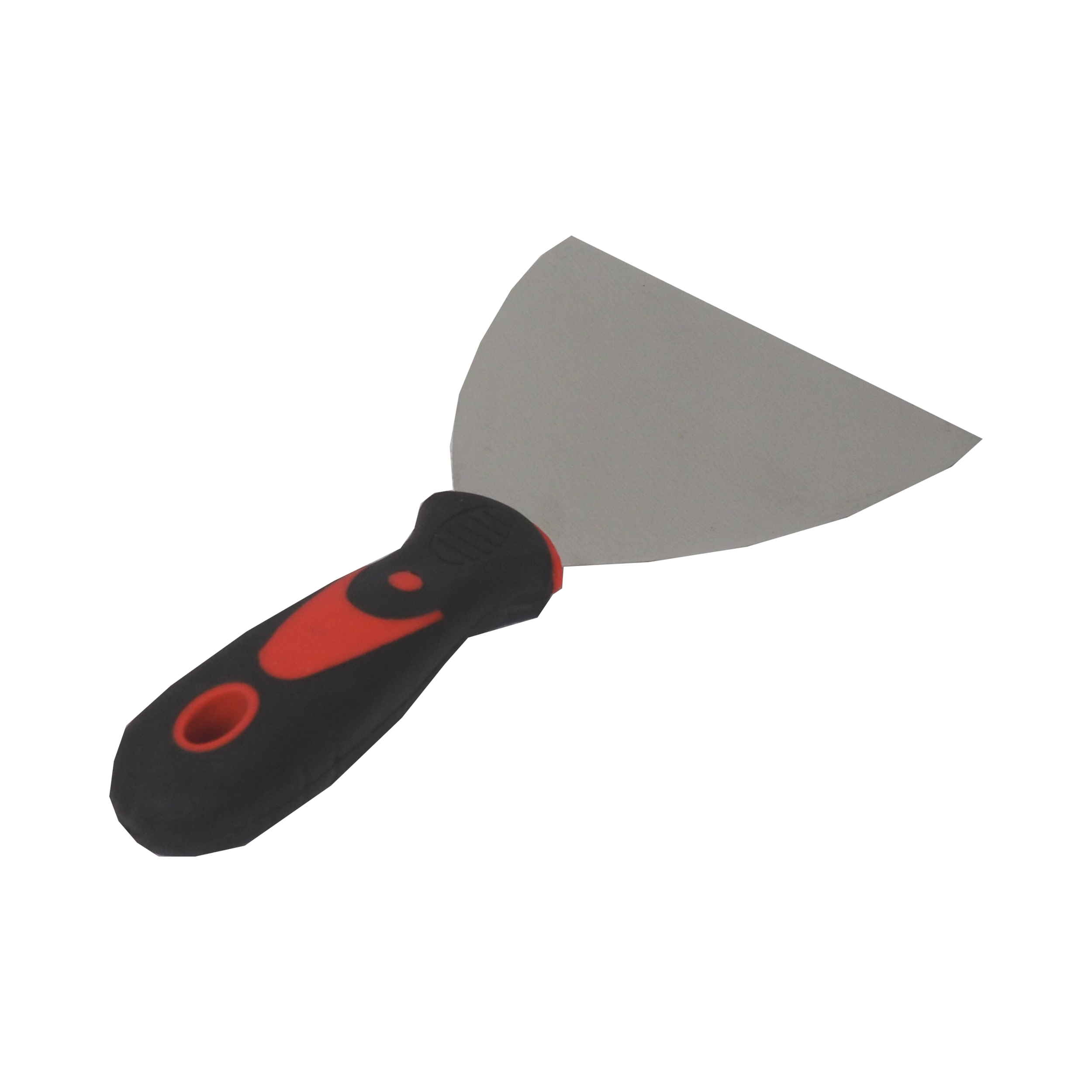 TOPTRADE špachtle nerezová 125 mm s ergonomickou gumovou rukojetí