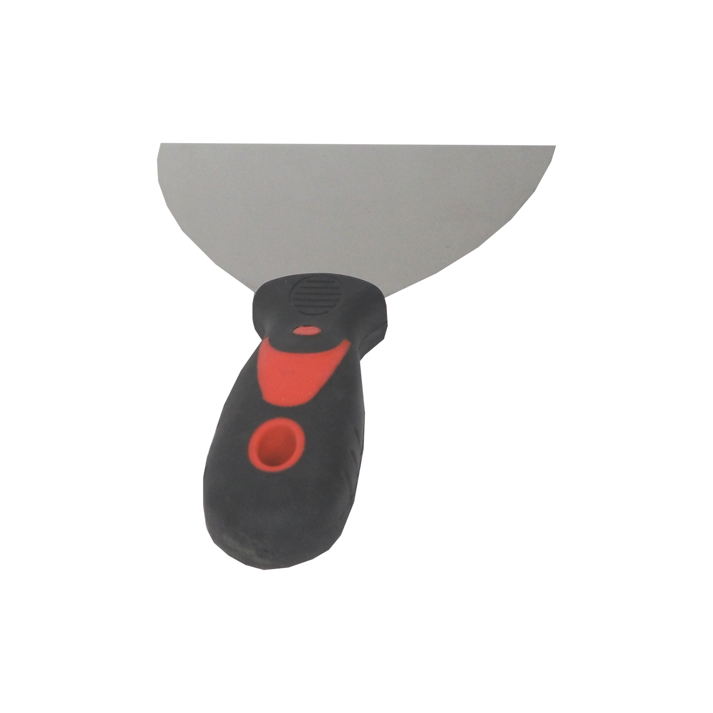 TOPTRADE špachtle nerezová 125 mm s ergonomickou gumovou rukojetí