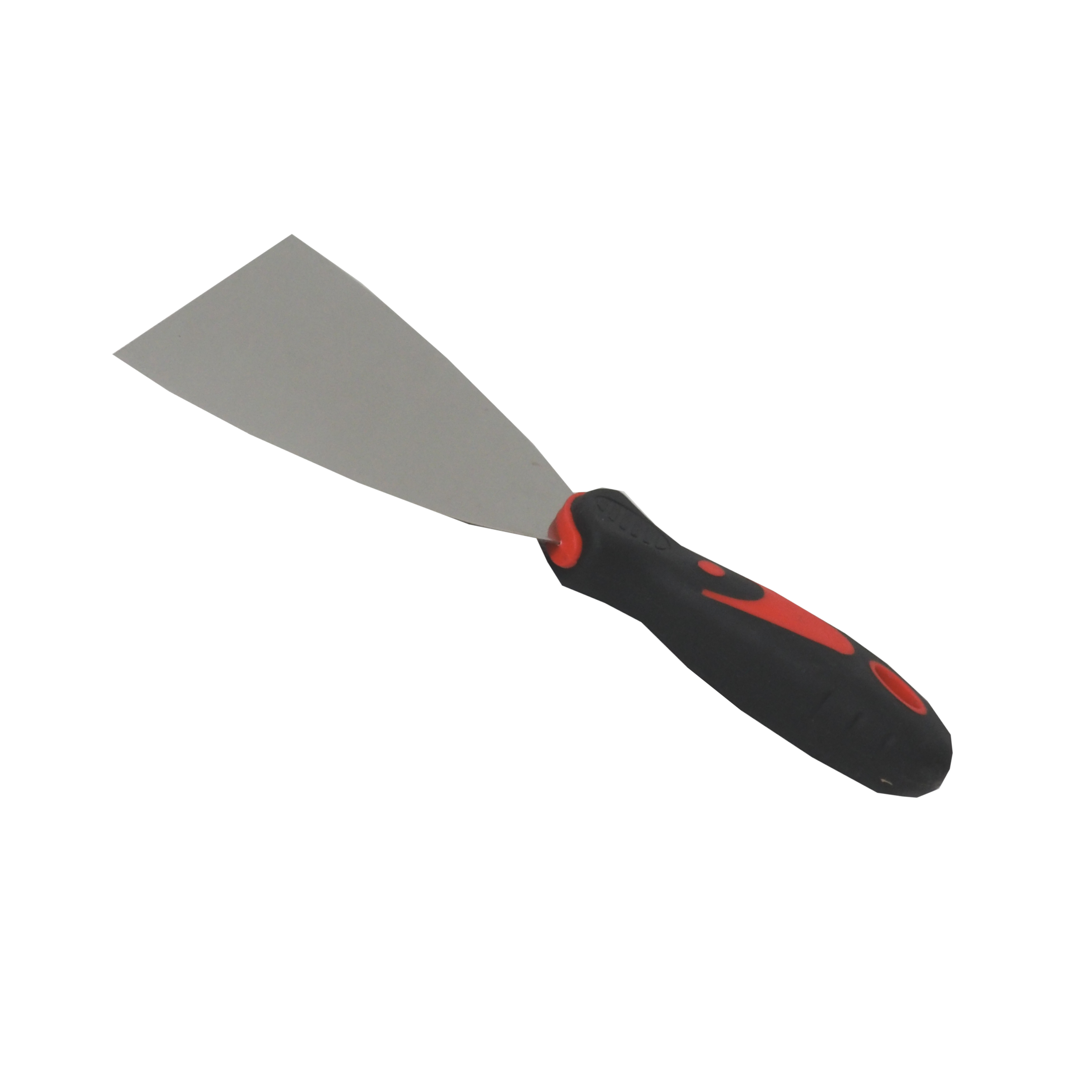TOPTRADE špachtle nerezová 125 mm s ergonomickou gumovou rukojetí