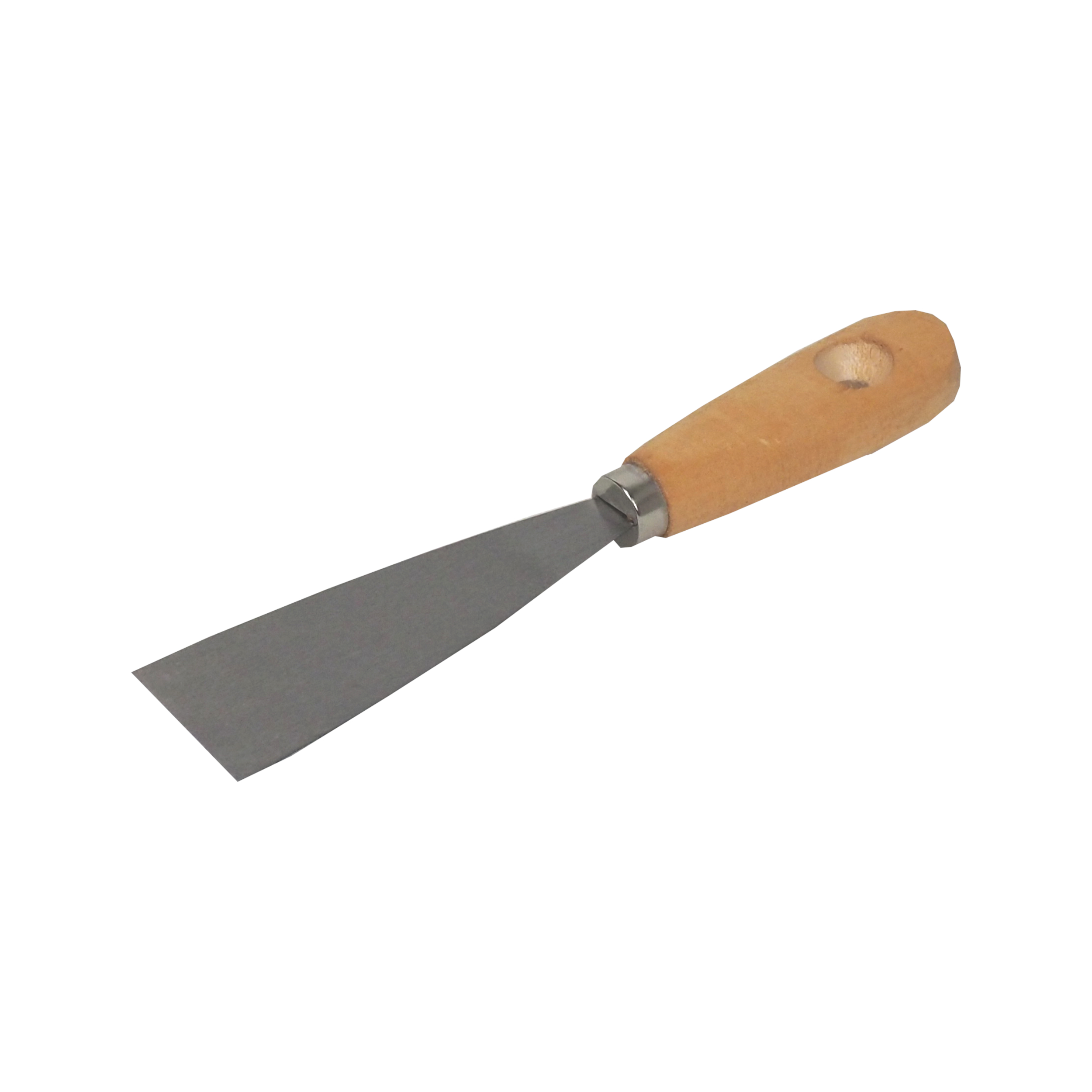TOPTRADE špachtle ocelová 30 mm, dřevěná rukojeť, hobby