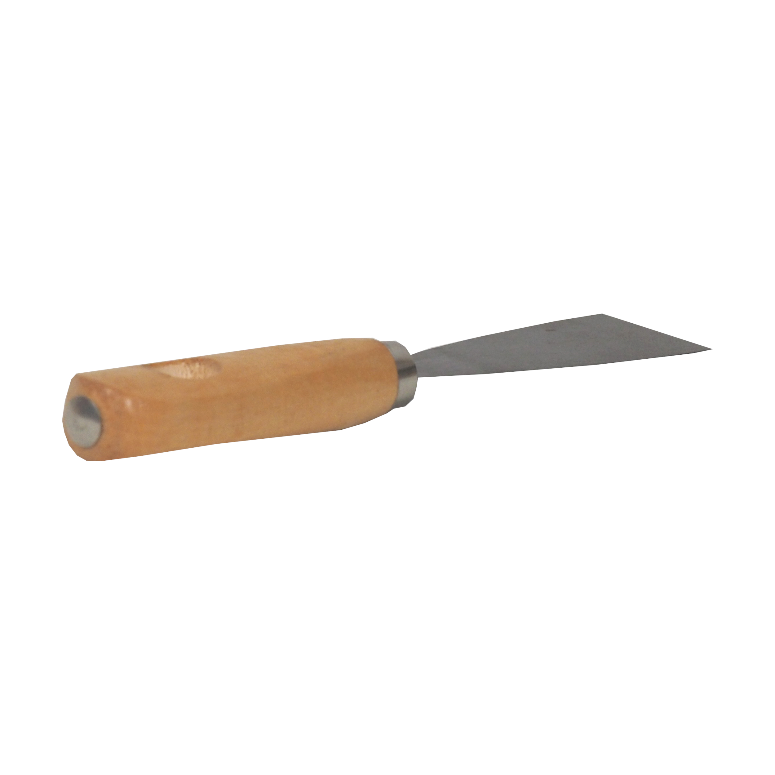 TOPTRADE špachtle ocelová 30 mm, dřevěná rukojeť, hobby