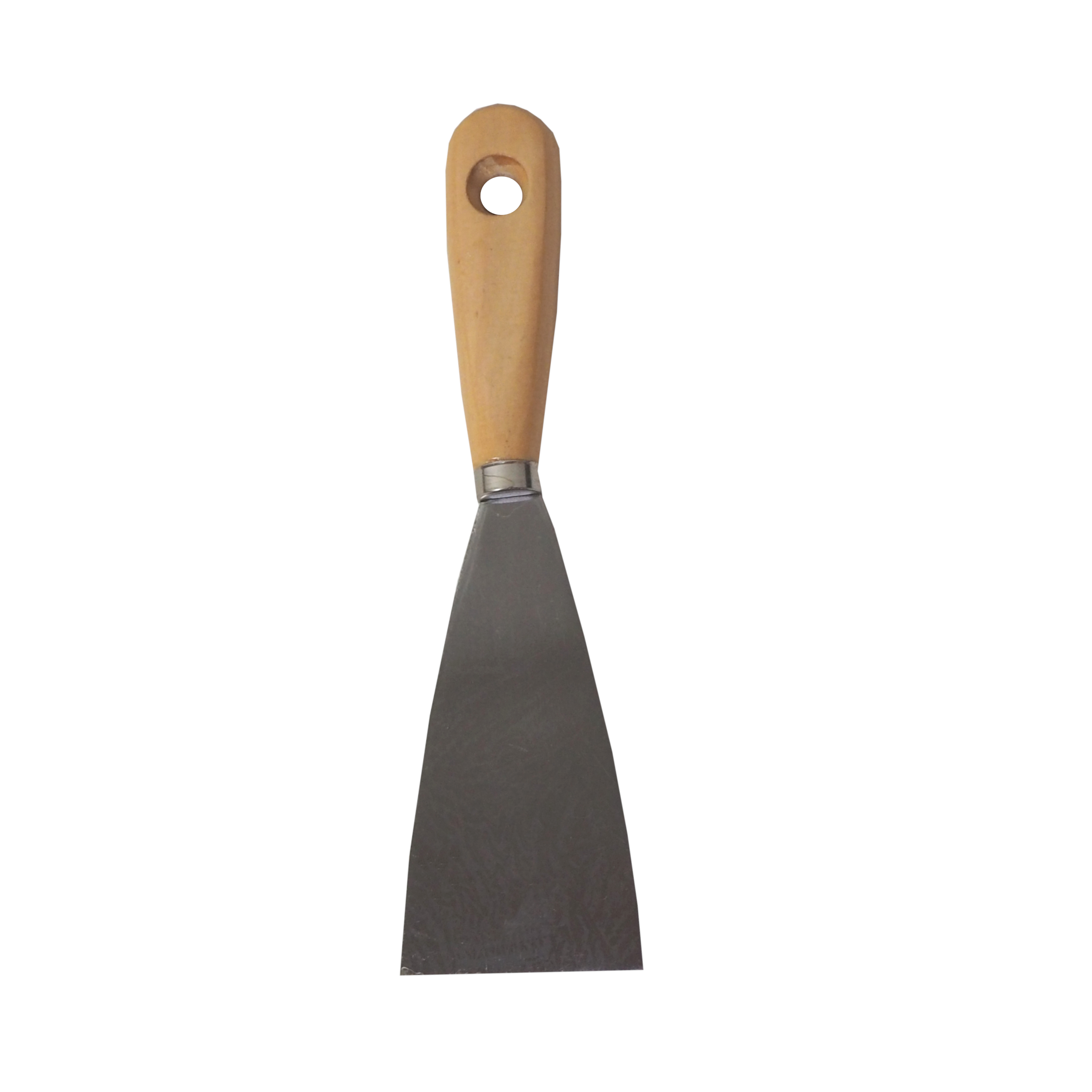 TOPTRADE špachtle ocelová 60 mm, dřevěná rukojeť (hobby)