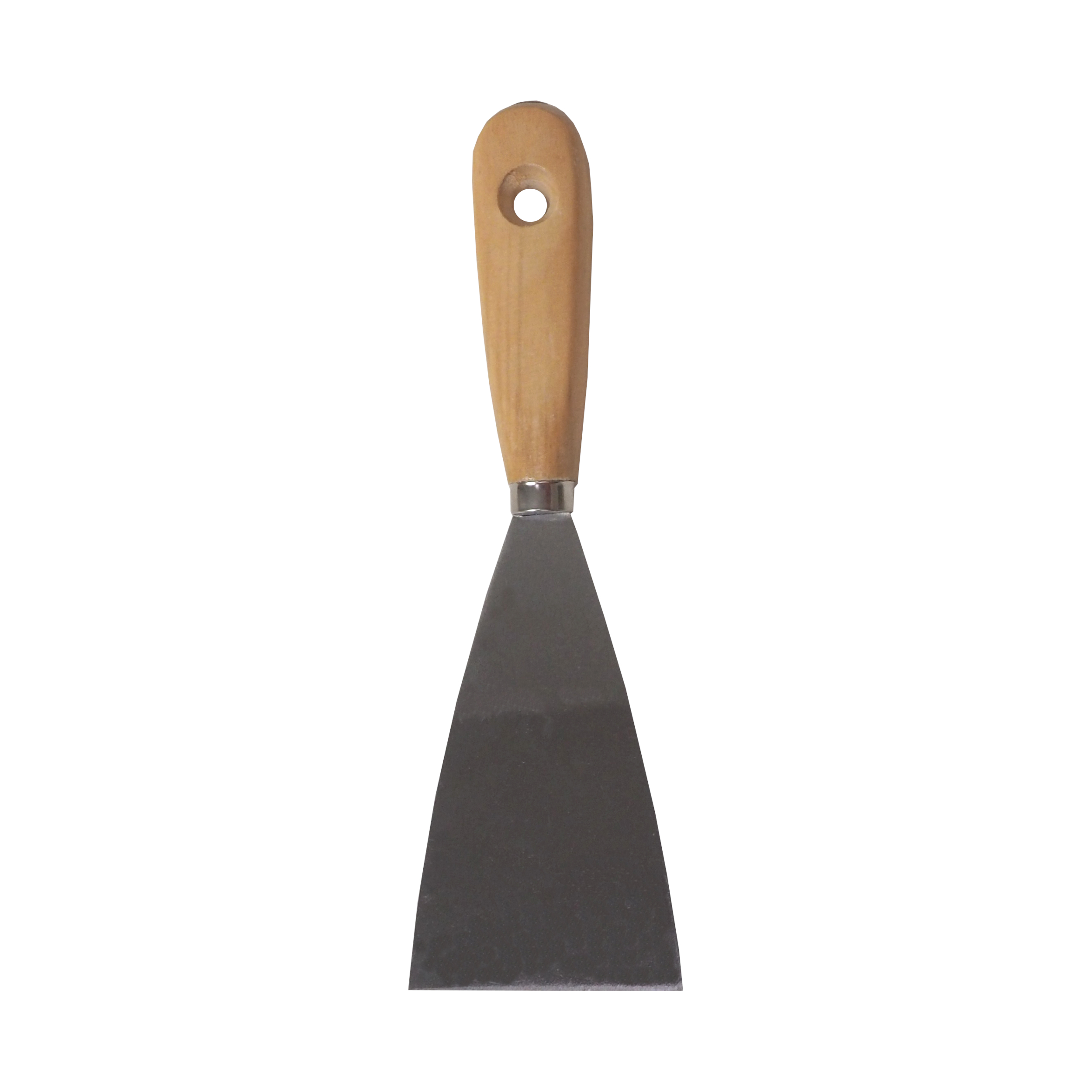 Levně TOPTRADE špachtle ocelová 70 mm s dřevěnou rukojetí (Hobby provedení, náklepový nýt)