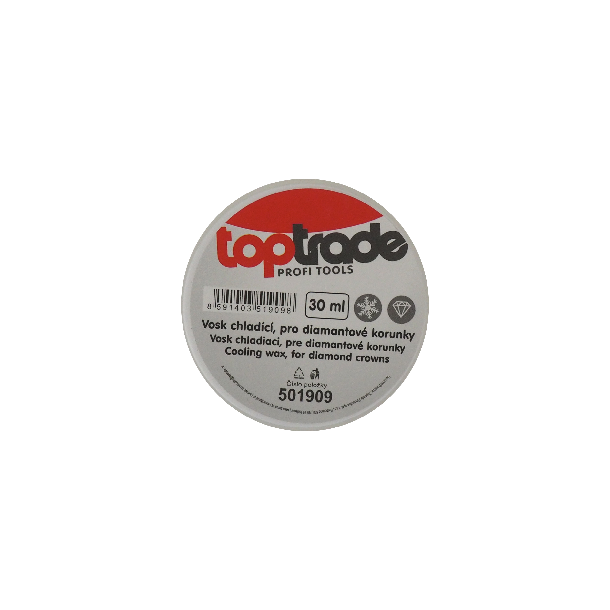 TOPTRADE chladicí vosk pro diamantové korunky 30 ml