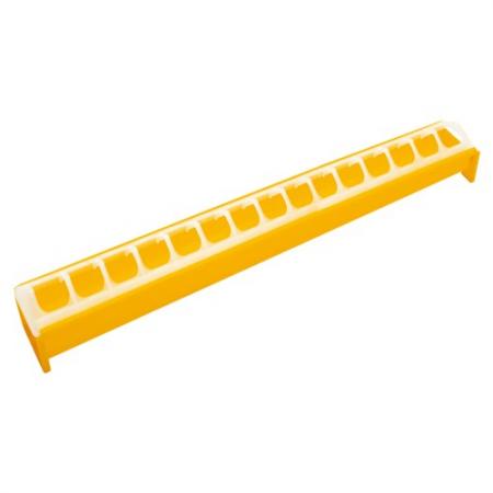 TOPTRADE krmítko plastové žlabové 400 mm – pro kuřata, kachňata a housata