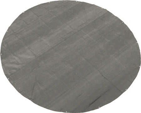 TOPTRADE krycí plachta, kulatá Ø 5,5 m, stříbrná, 100 g/m², oka po 1 m