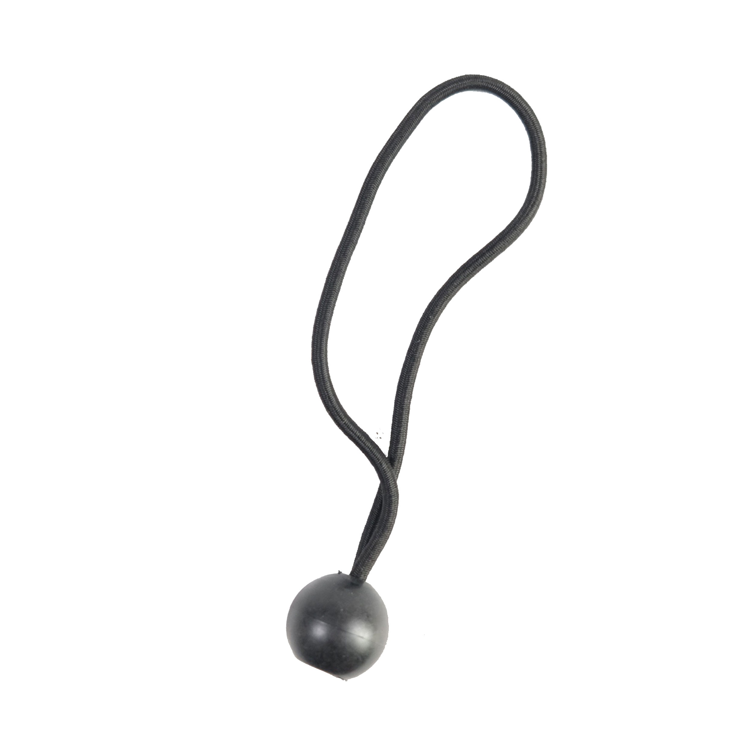 Levně TOPTRADE držák plachty s okem – gumová smyčka s plastovou kuličkou, 180–280 mm, sada 10 ks (Sada napínacích smyček na plachtu, délka 18–28 cm (10 ks))