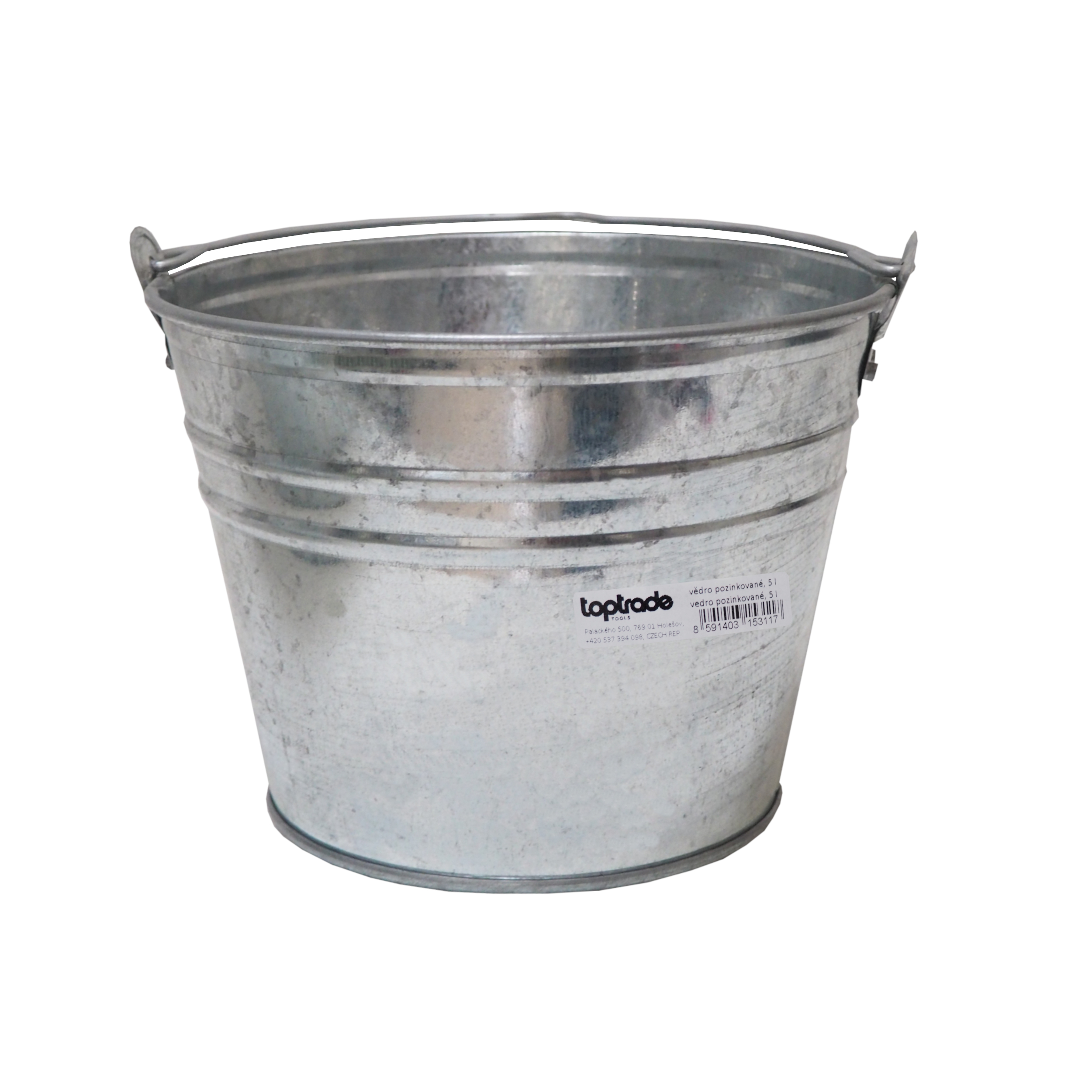 TOPTRADE vědro pozinkované 5 l (kód 105311)