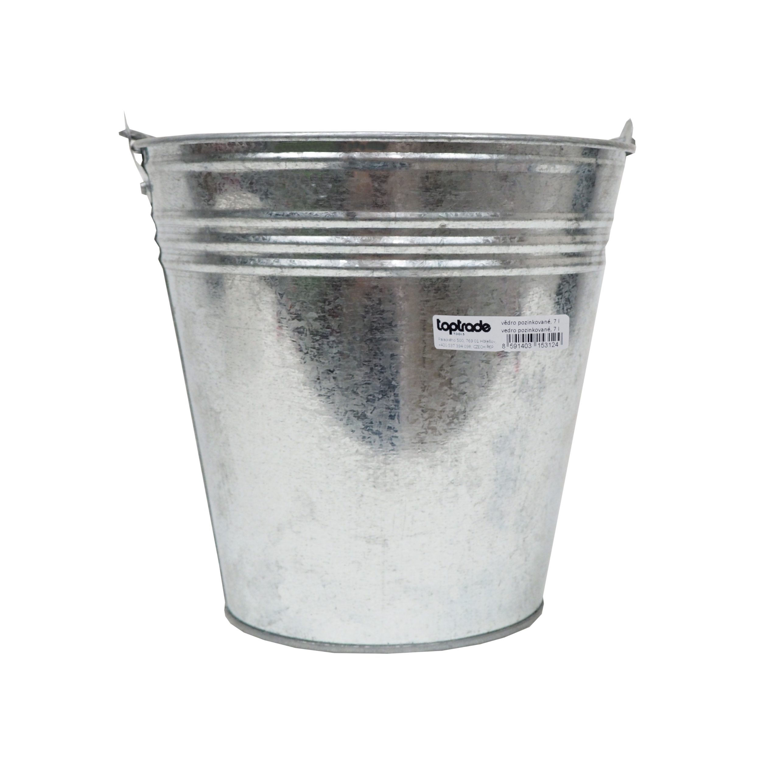 TOPTRADE vědro pozinkované 7 l – kód 105312