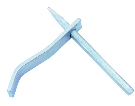 TOPTRADE zednická skoba hranatá 140 mm, pozink