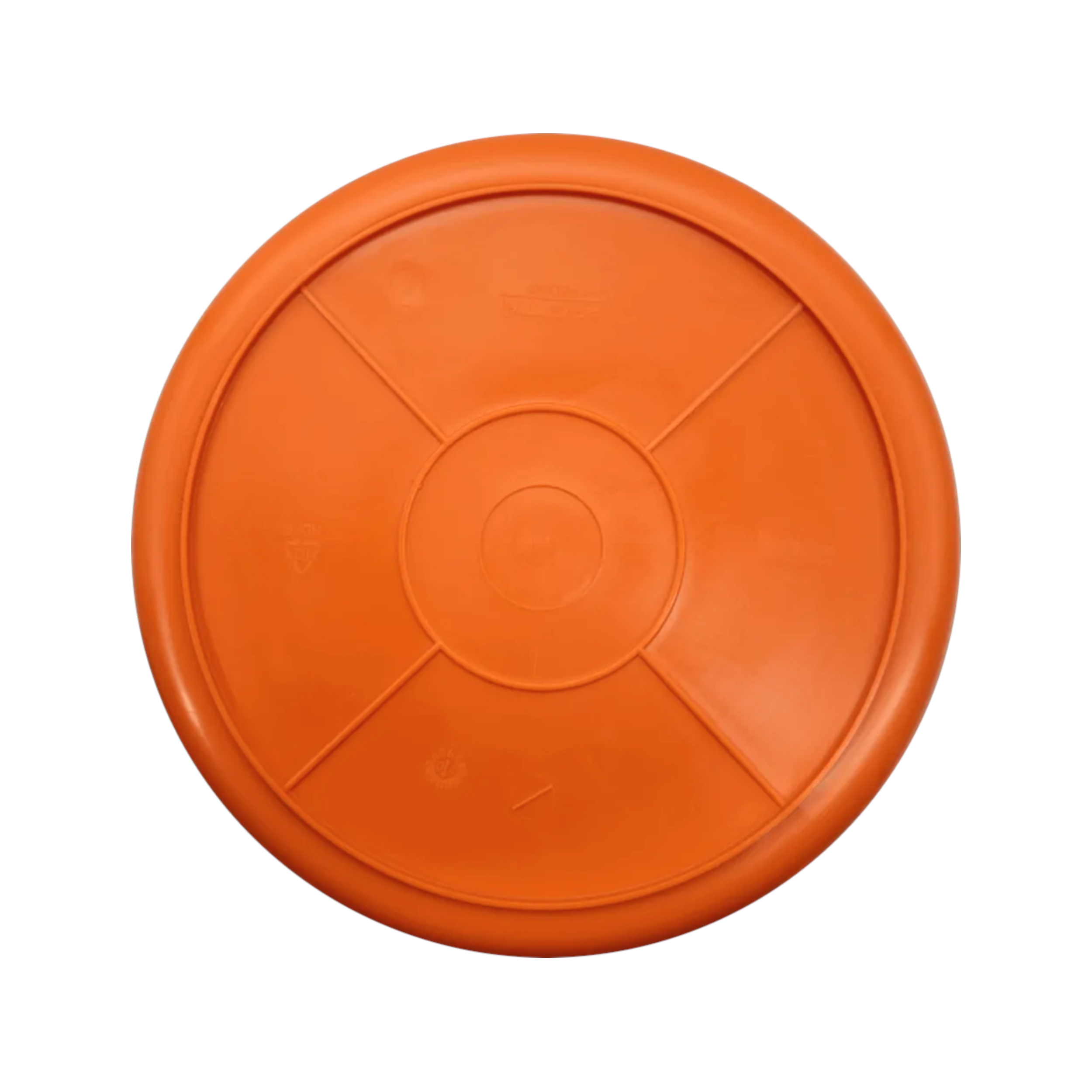 TOPTRADE plastové vědro 12 l – oranžové, extra pevné
