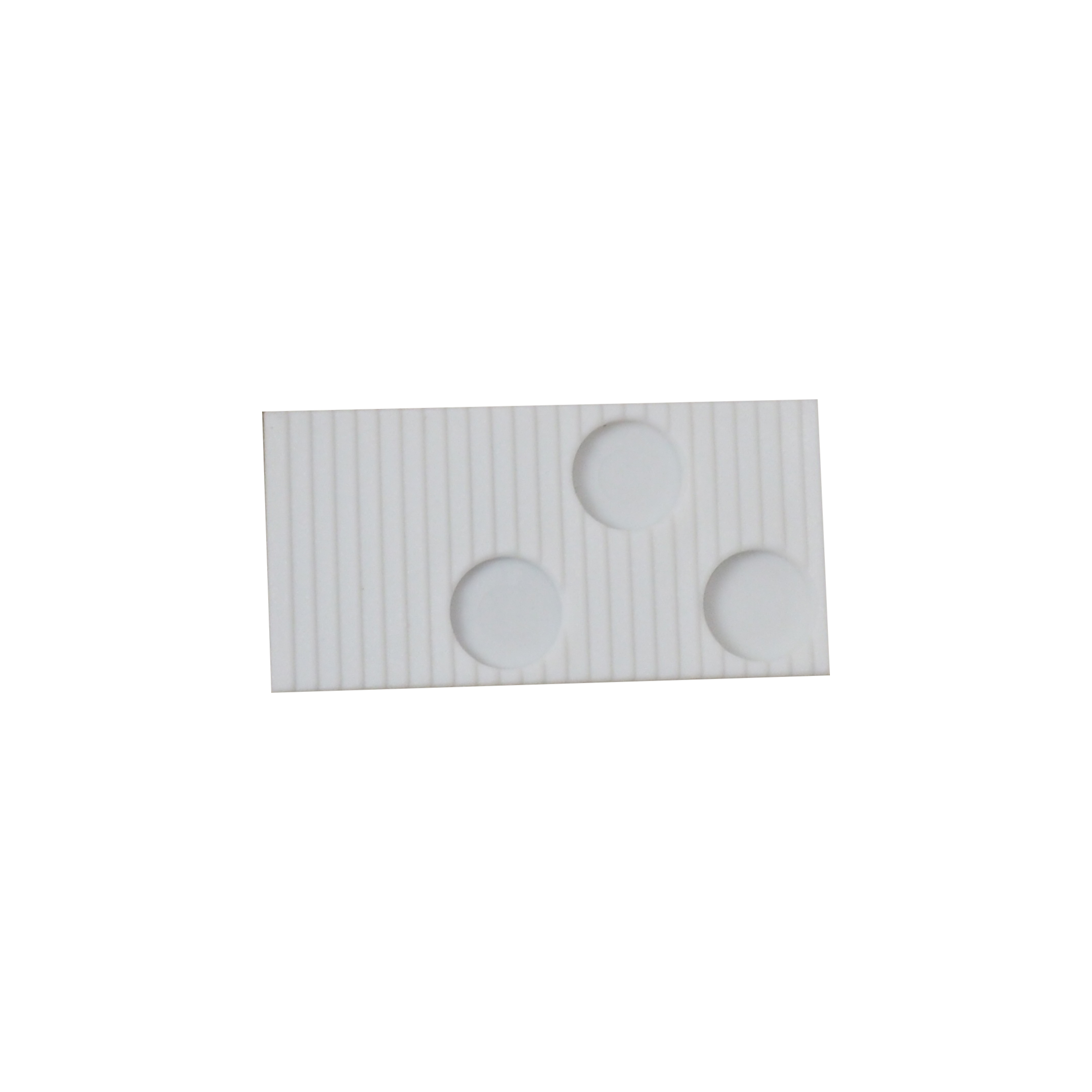 TOPTRADE montážní klínky plastové, sada 20 ks, 60 × 30 × 6 mm