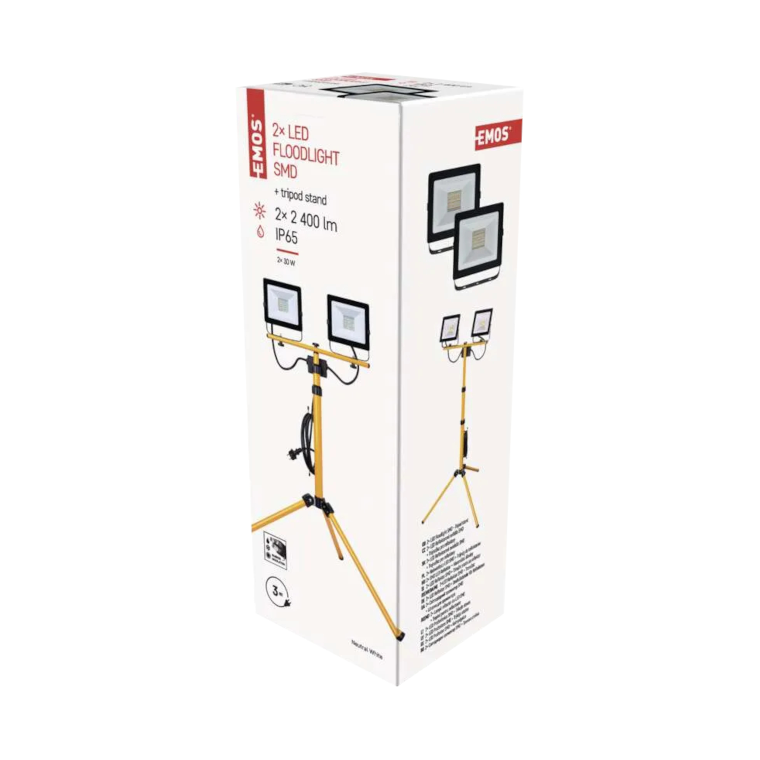 LED reflektor HOBBY SLIM 2×30 W + trojnožka
