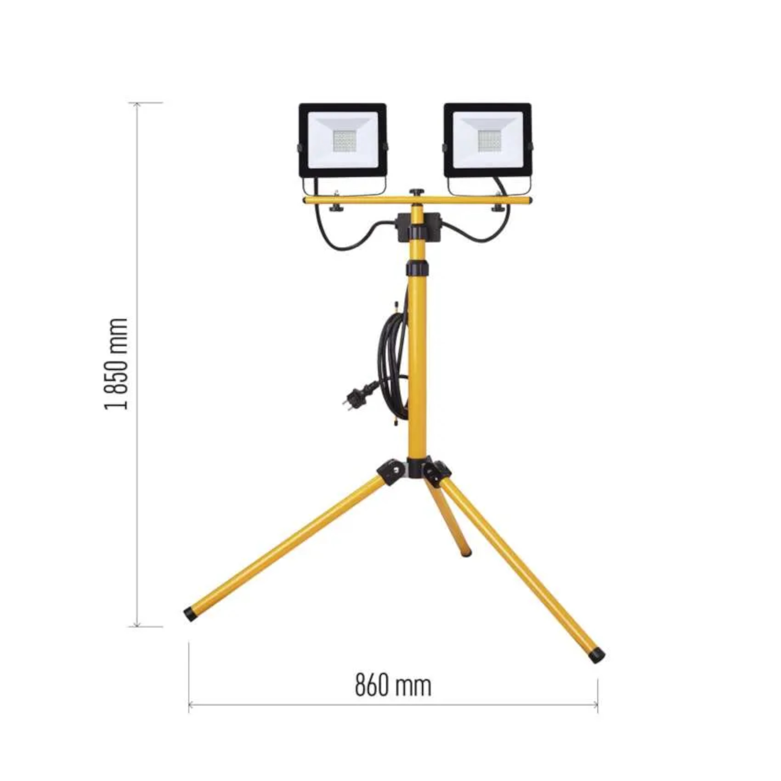 LED reflektor HOBBY SLIM 2×30 W + trojnožka