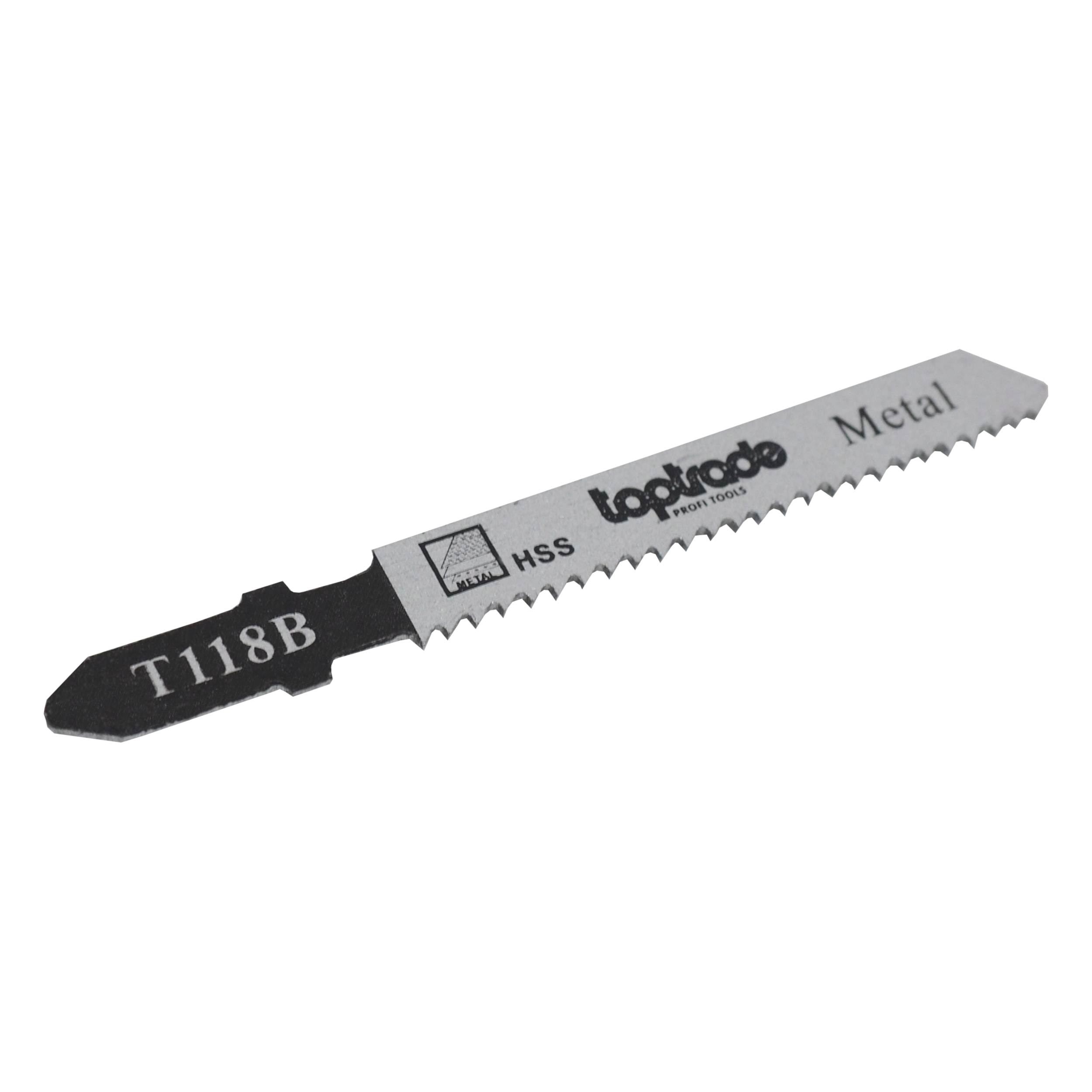 TOPTRADE pilové listy do přímočaré pily T118B 76 mm na kov – 5 ks