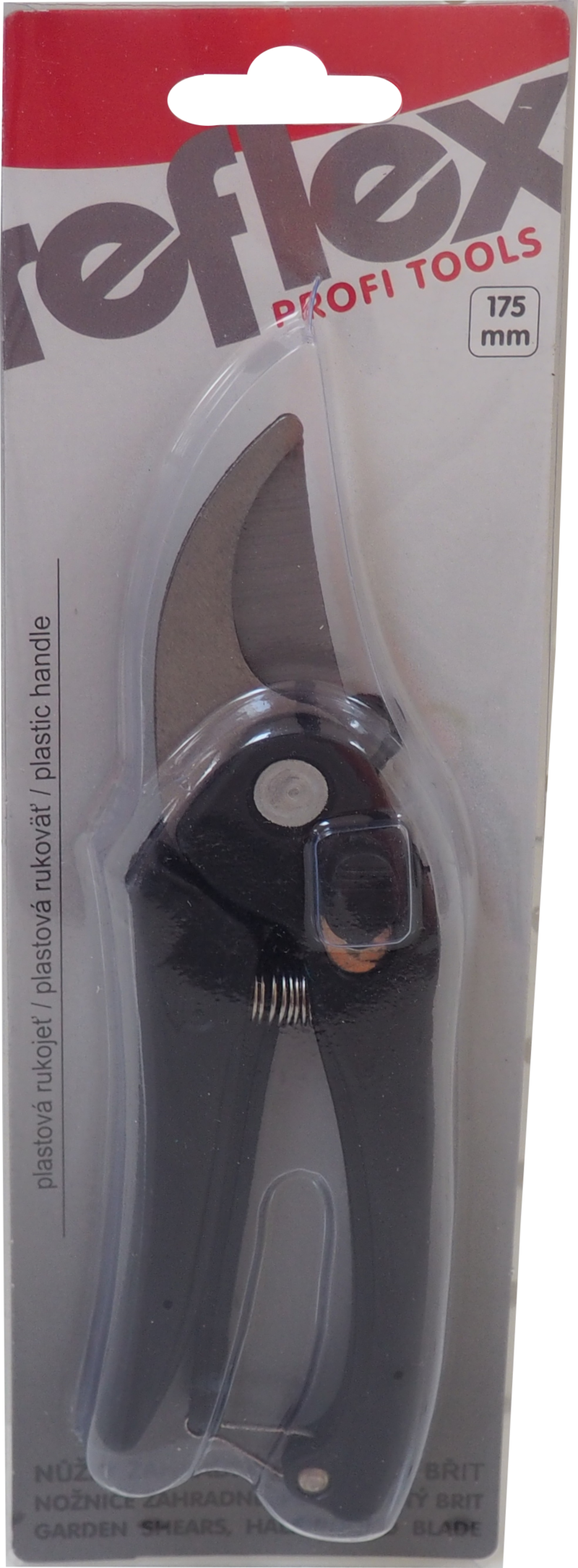 REFLEX zahradnické nůžky 175 mm – půlkulaté (bypass)