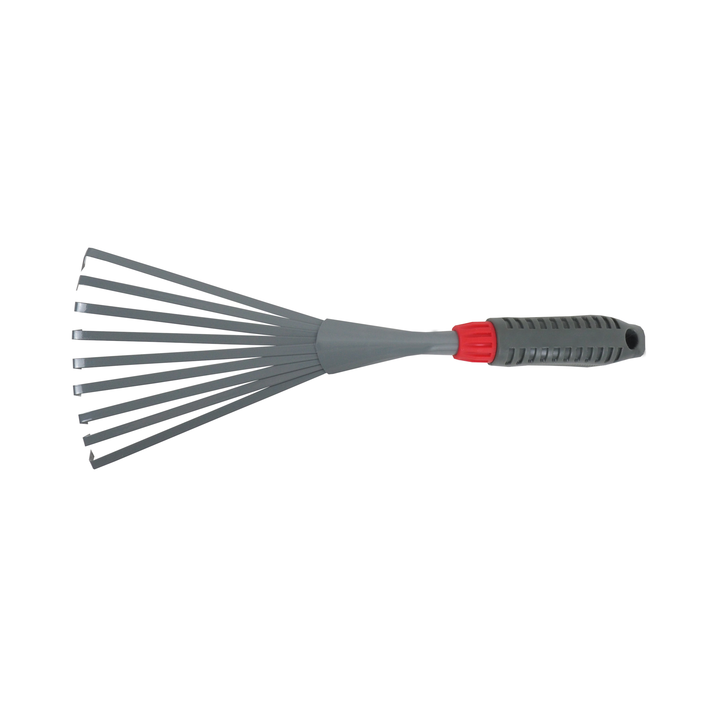 TOPTRADE ruční hrábě na listí – 9 zubů, 37 cm