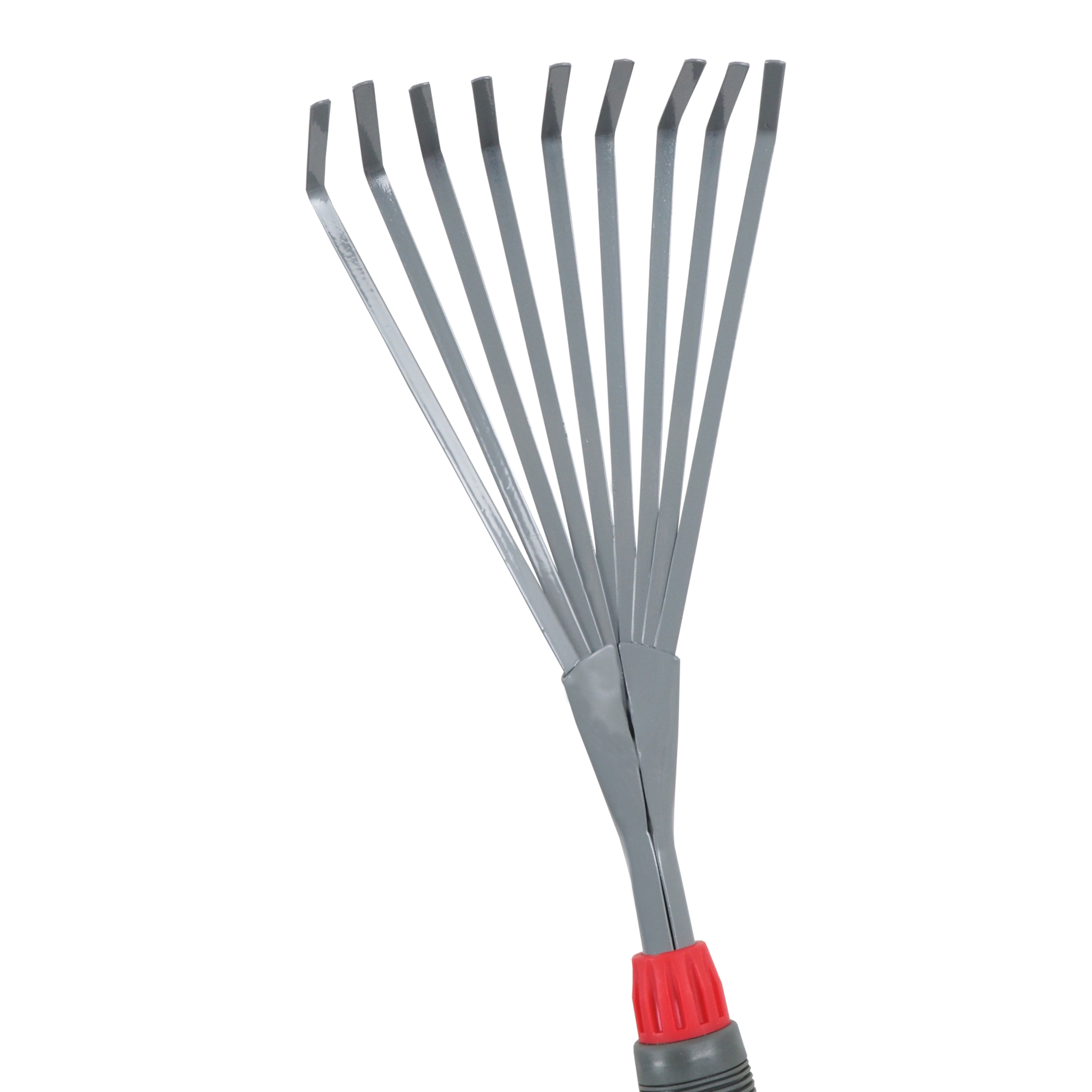 TOPTRADE ruční hrábě na listí – 9 zubů, 37 cm