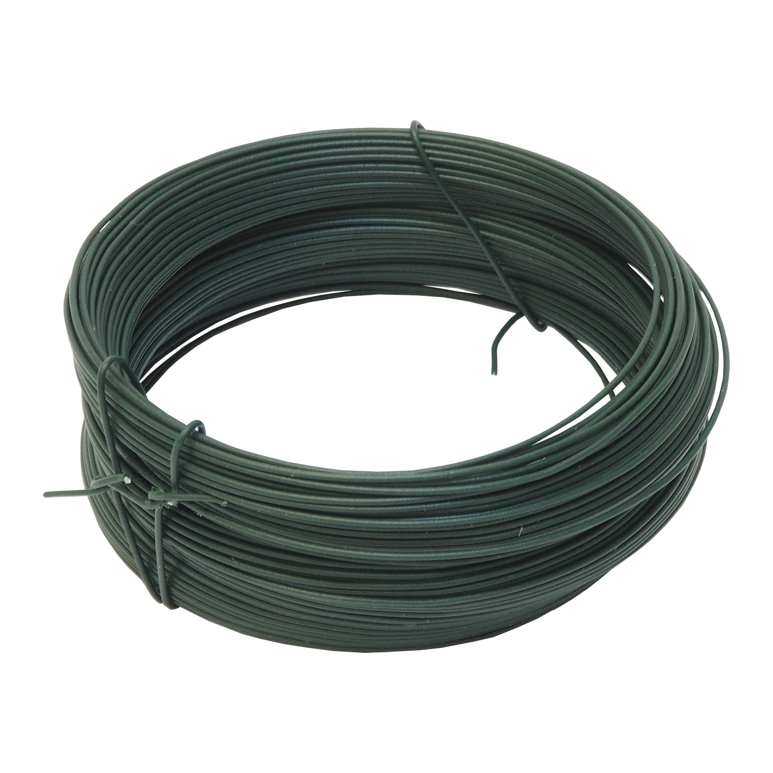 TOPTRADE vázací drát poplastovaný zelený Ø 0,8 mm – 100 m