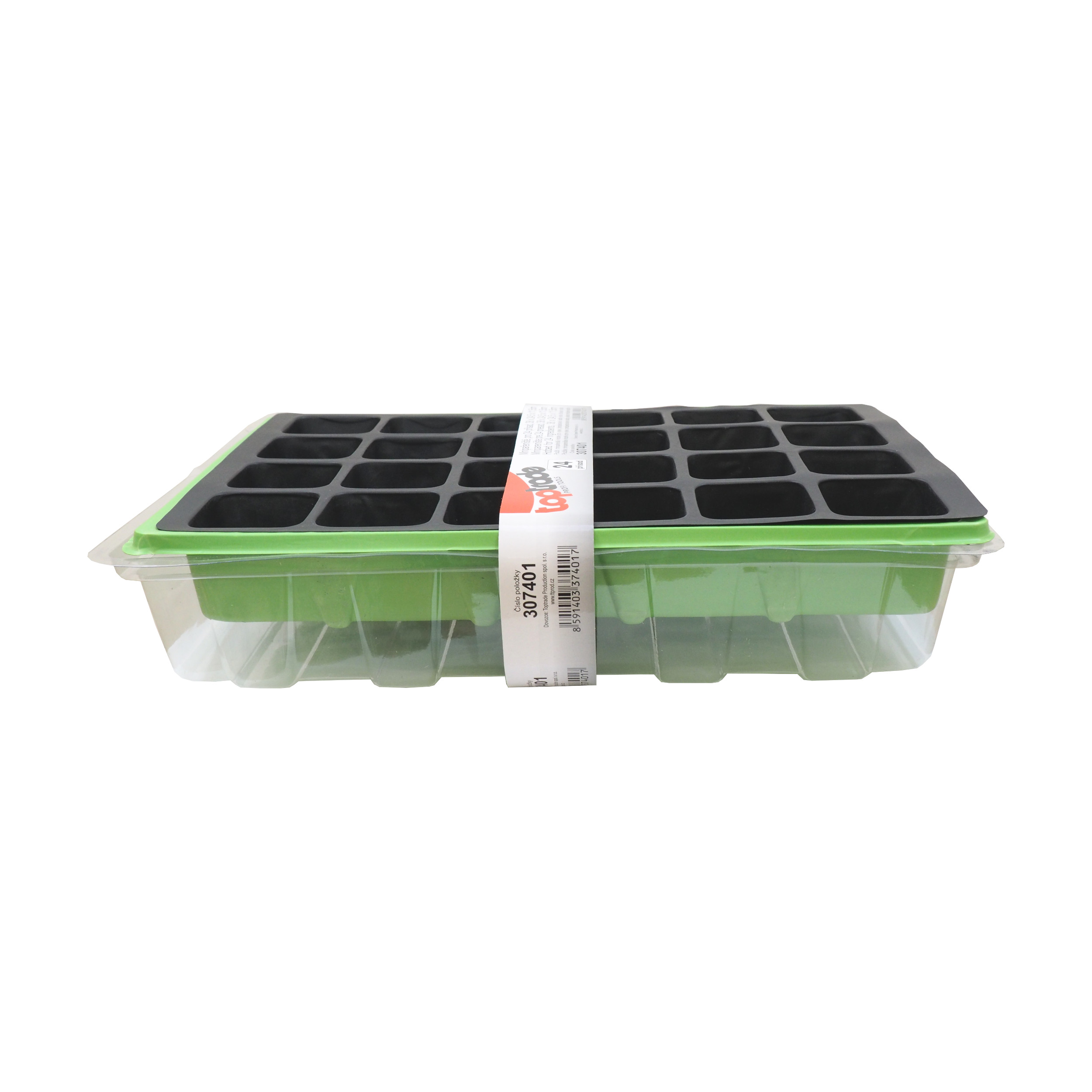 TOPTRADE Minipařeniště pro 24 sazenic (380 × 245 × 115 mm)