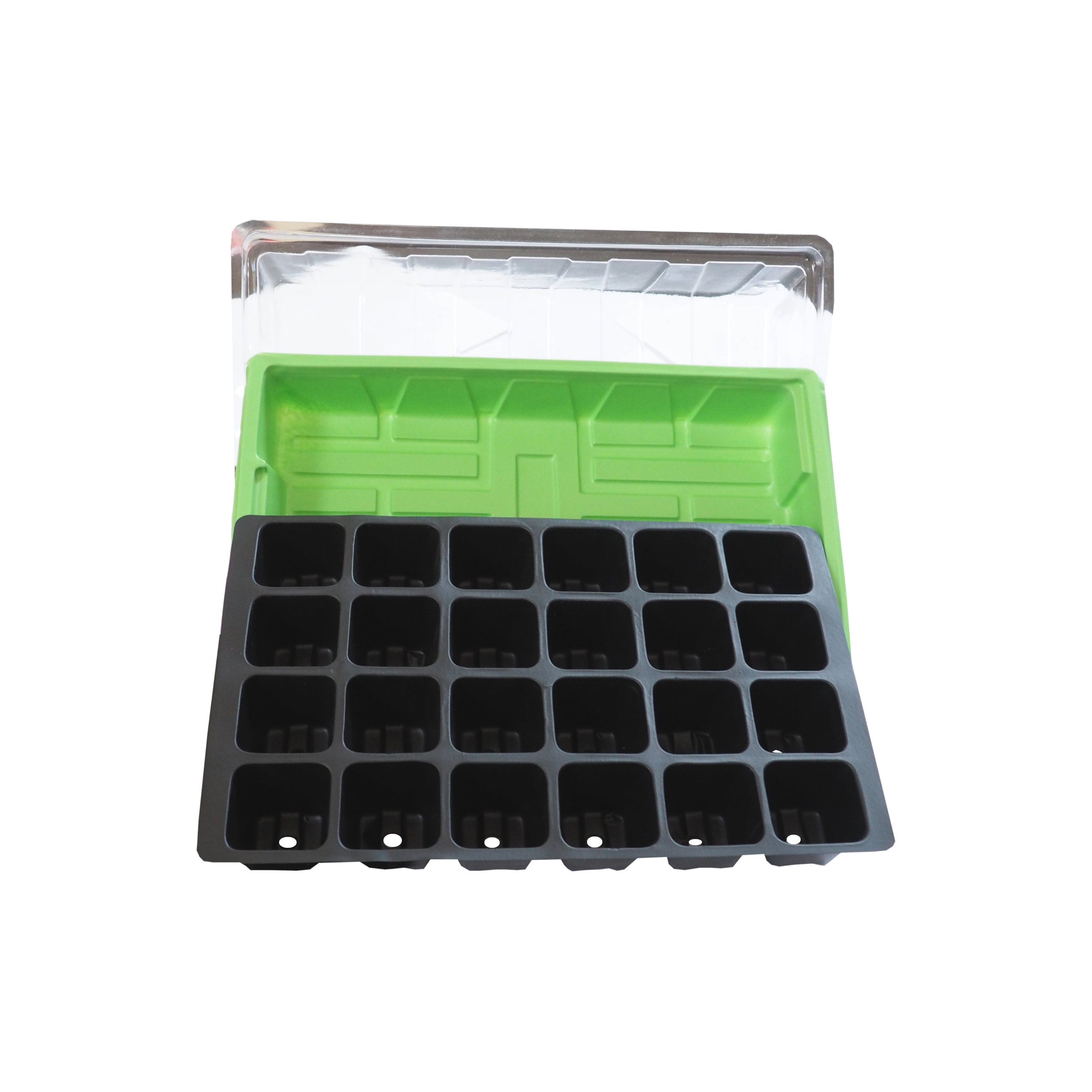 TOPTRADE Minipařeniště pro 24 sazenic (380 × 245 × 115 mm)