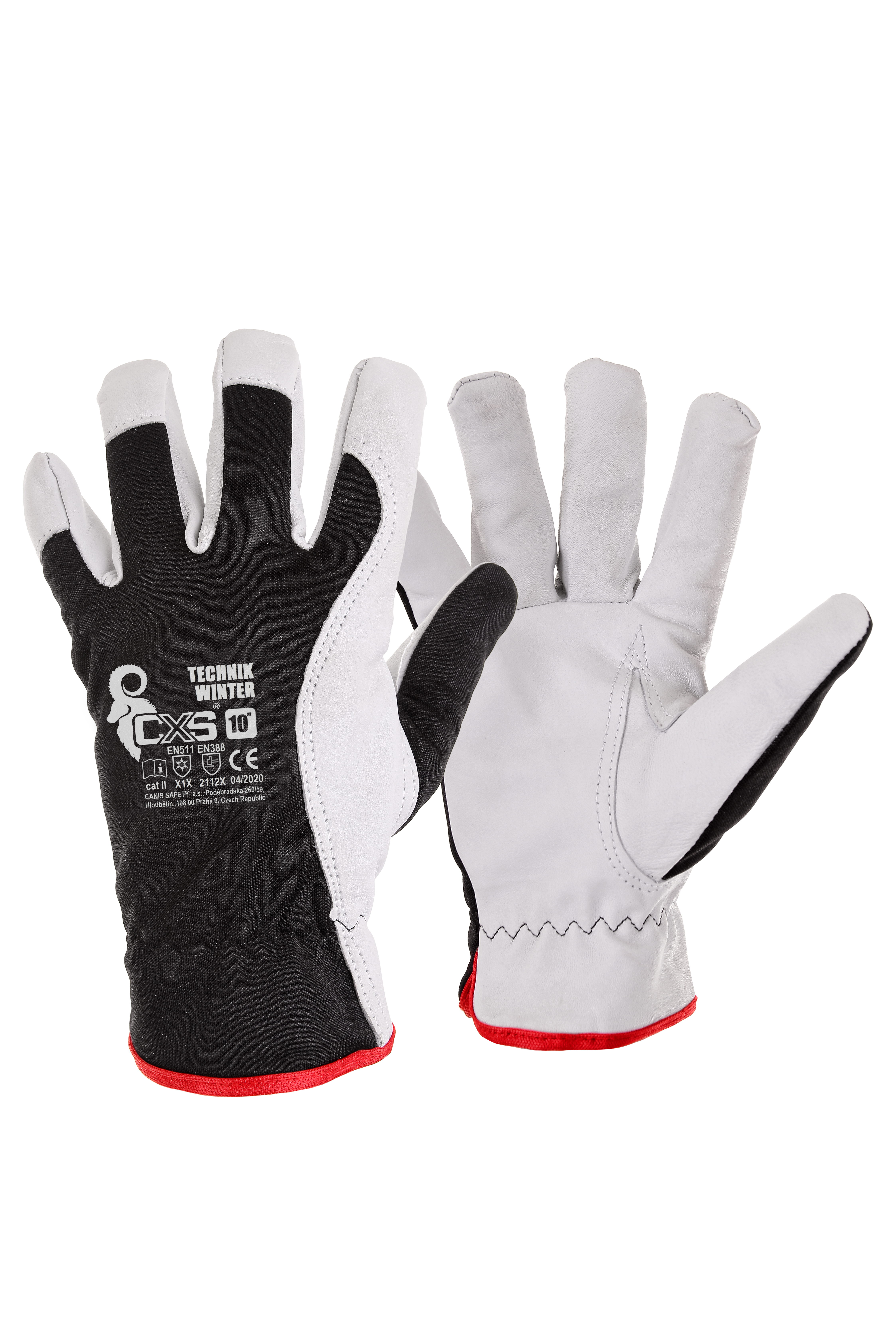Technik Winter – zimní kombinované pracovní rukavice, vel. 10 (XL)