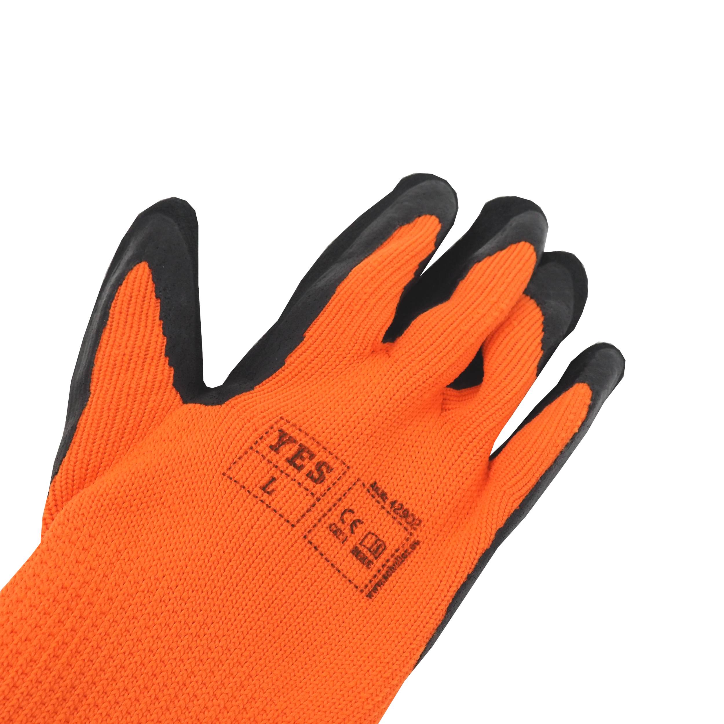 Pracovní rukavice YES Winter, zateplené, PU dlaň – vel. 9 (L)