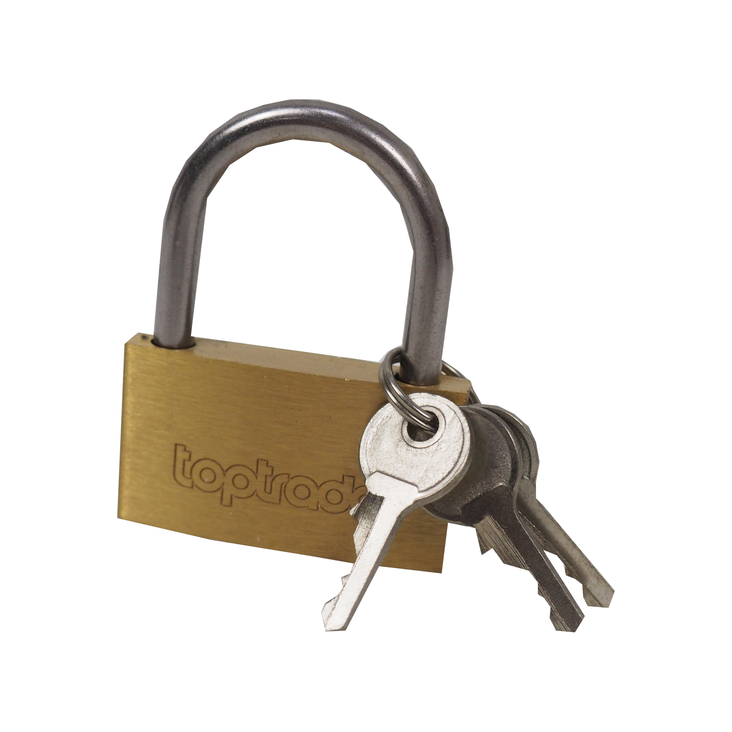 TOPTRADE mosazný visací zámek 25 mm