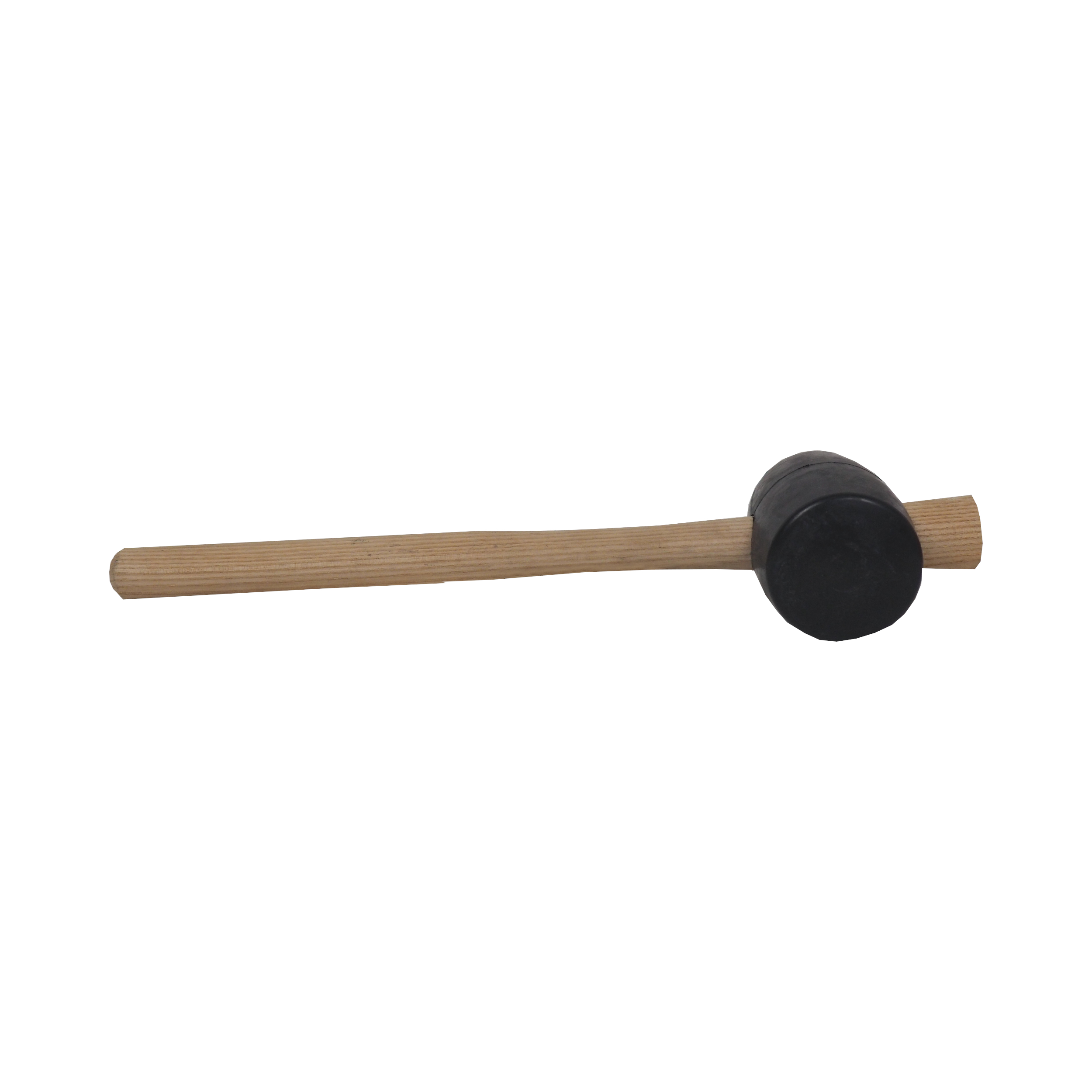 TOPTRADE gumová palice, černá, buková násada, Ø 45 mm, 260 g