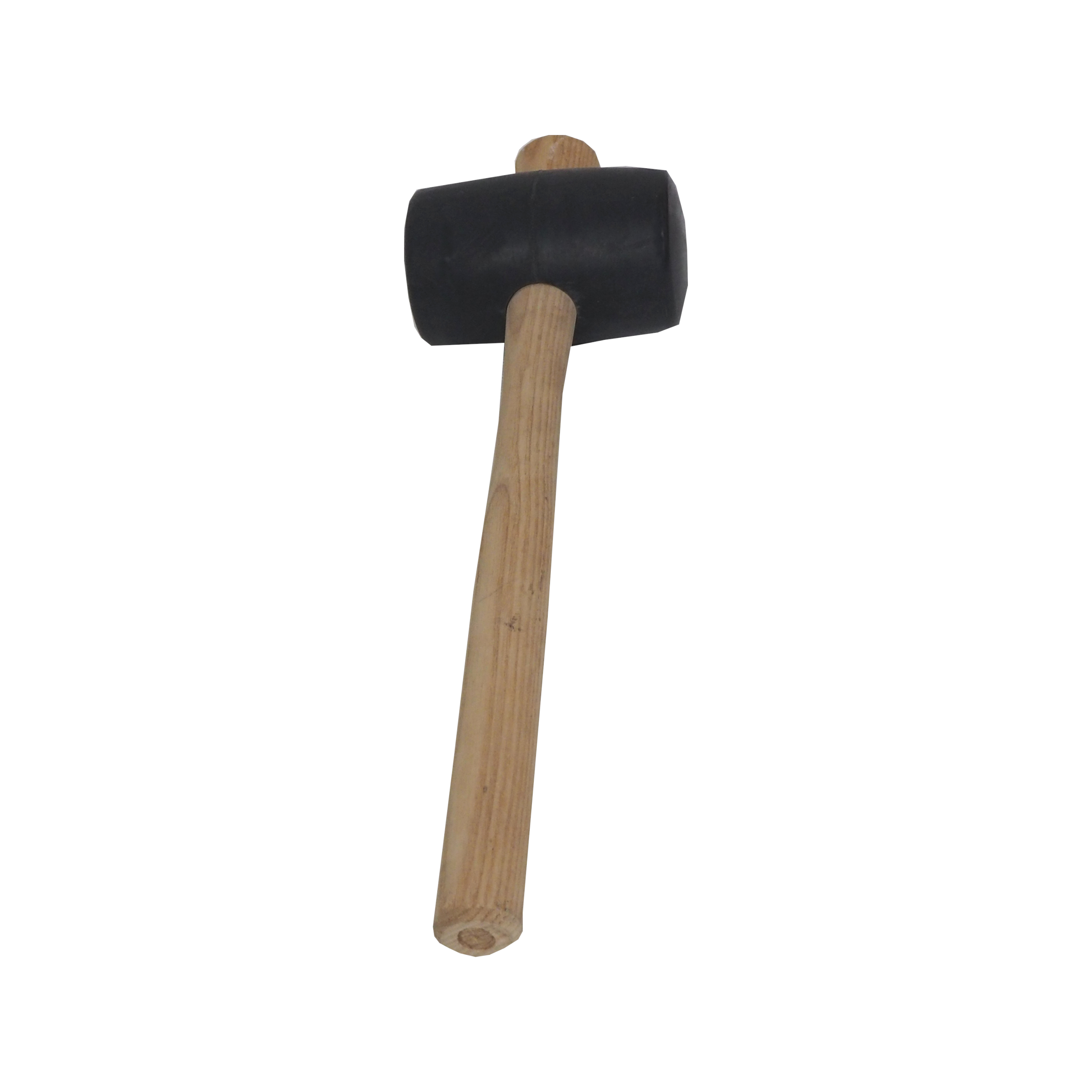 TOPTRADE gumová palice, černá, buková násada, Ø 45 mm, 260 g
