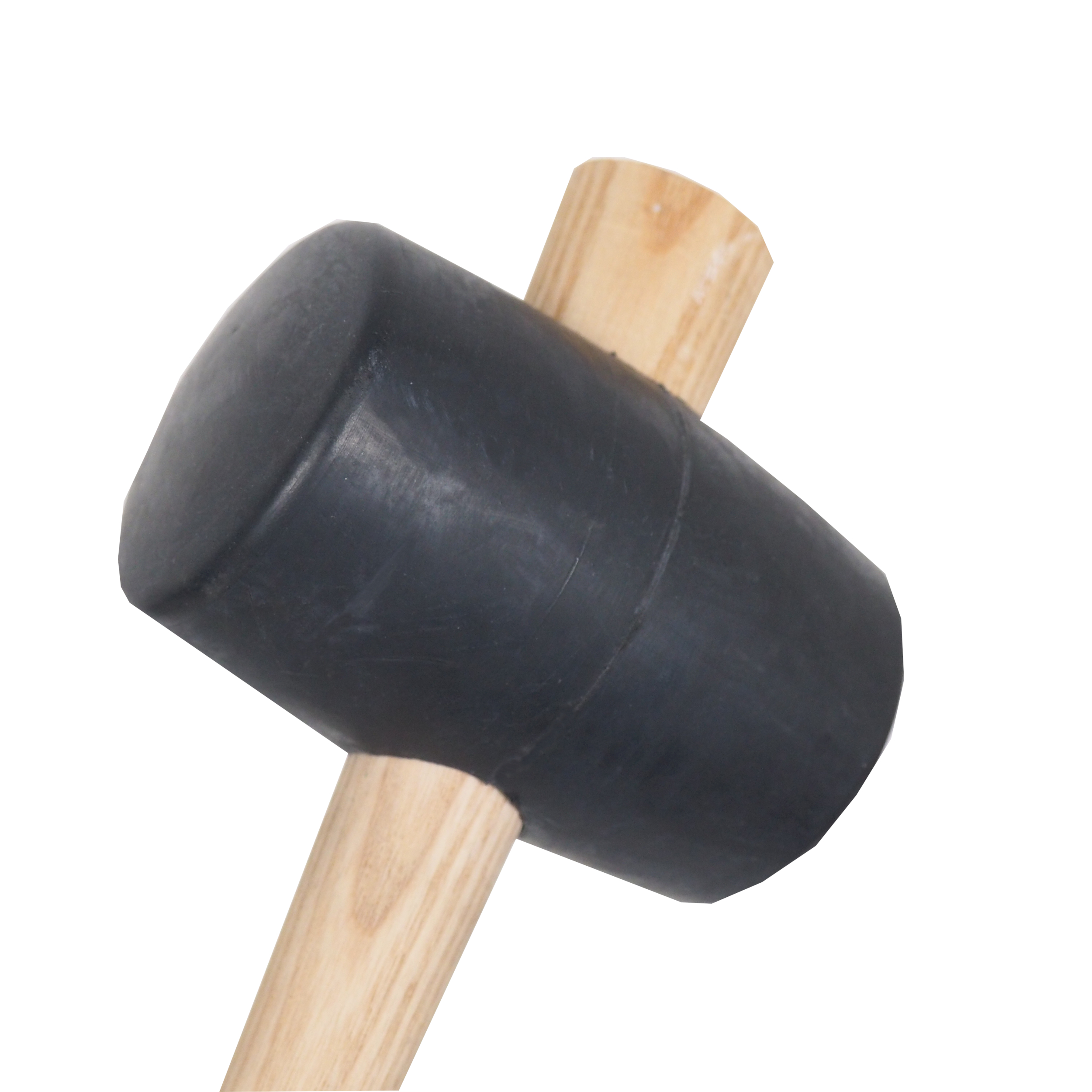 TOPTRADE gumová palice 1,1 kg, Ø 90 mm, černá, buková násada