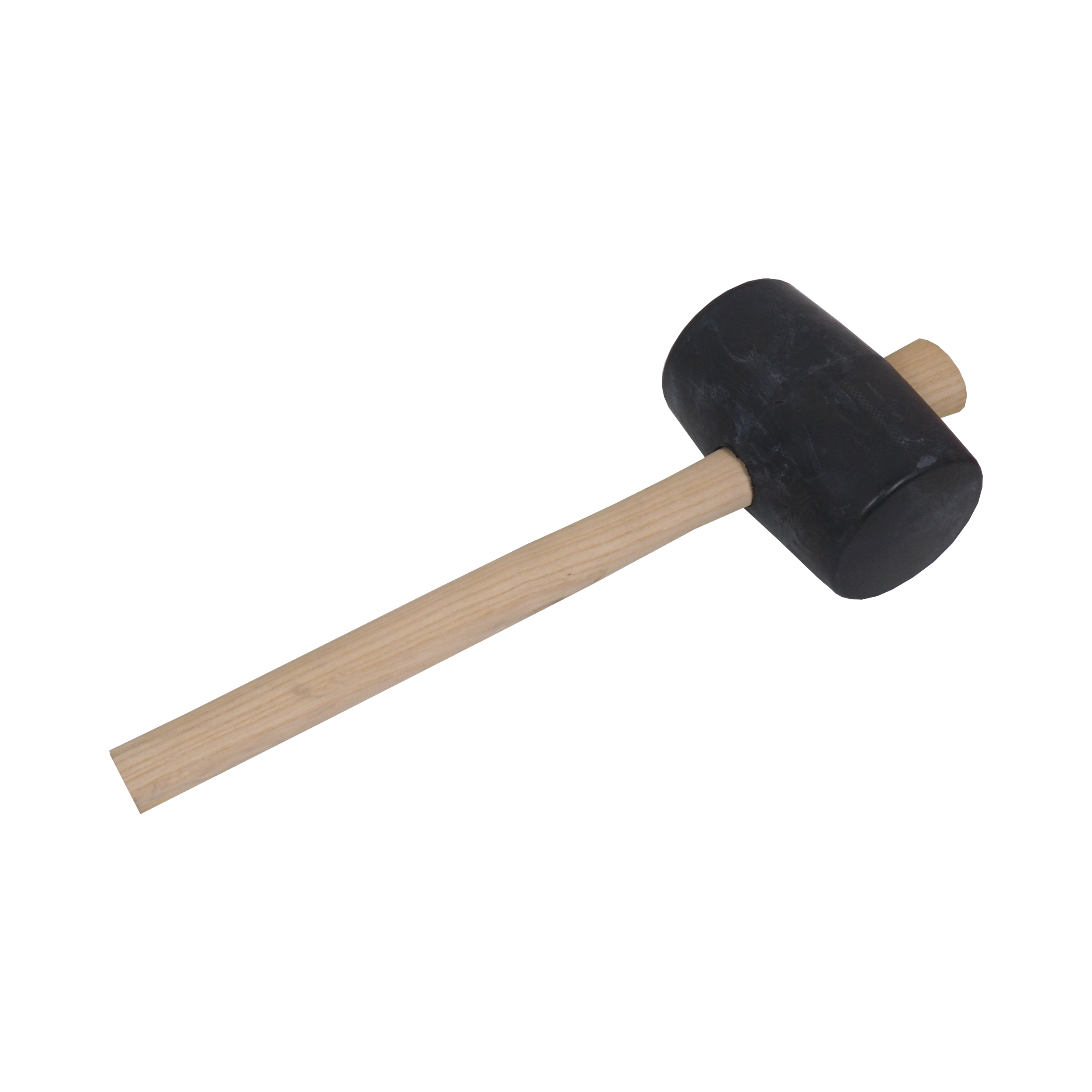 TOPTRADE gumová palice 55 mm, 510 g – černá, buková násada