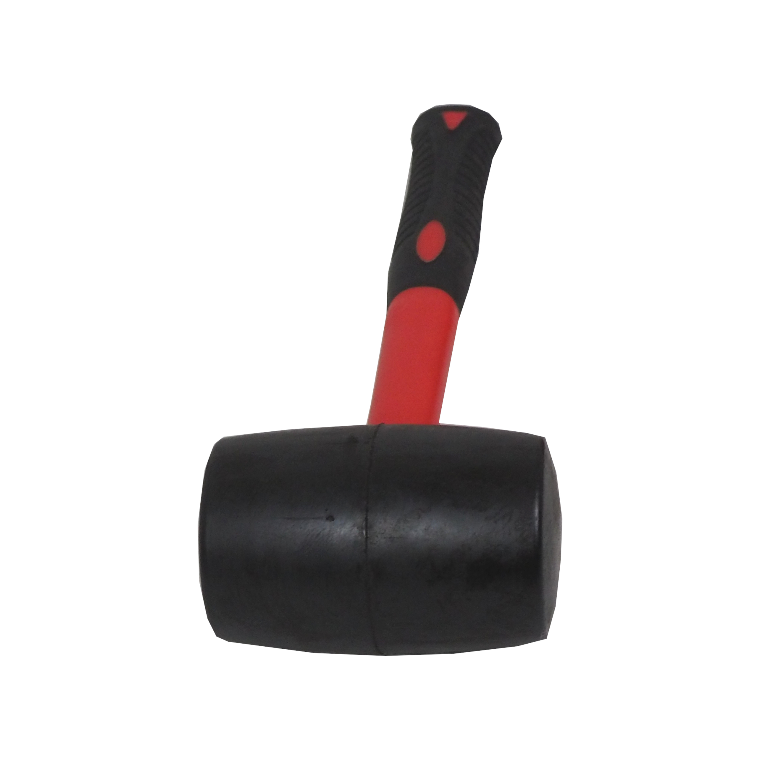 TOPTRADE gumová palice, černá, sklolaminátová násada, Ø 45 mm, 230 g