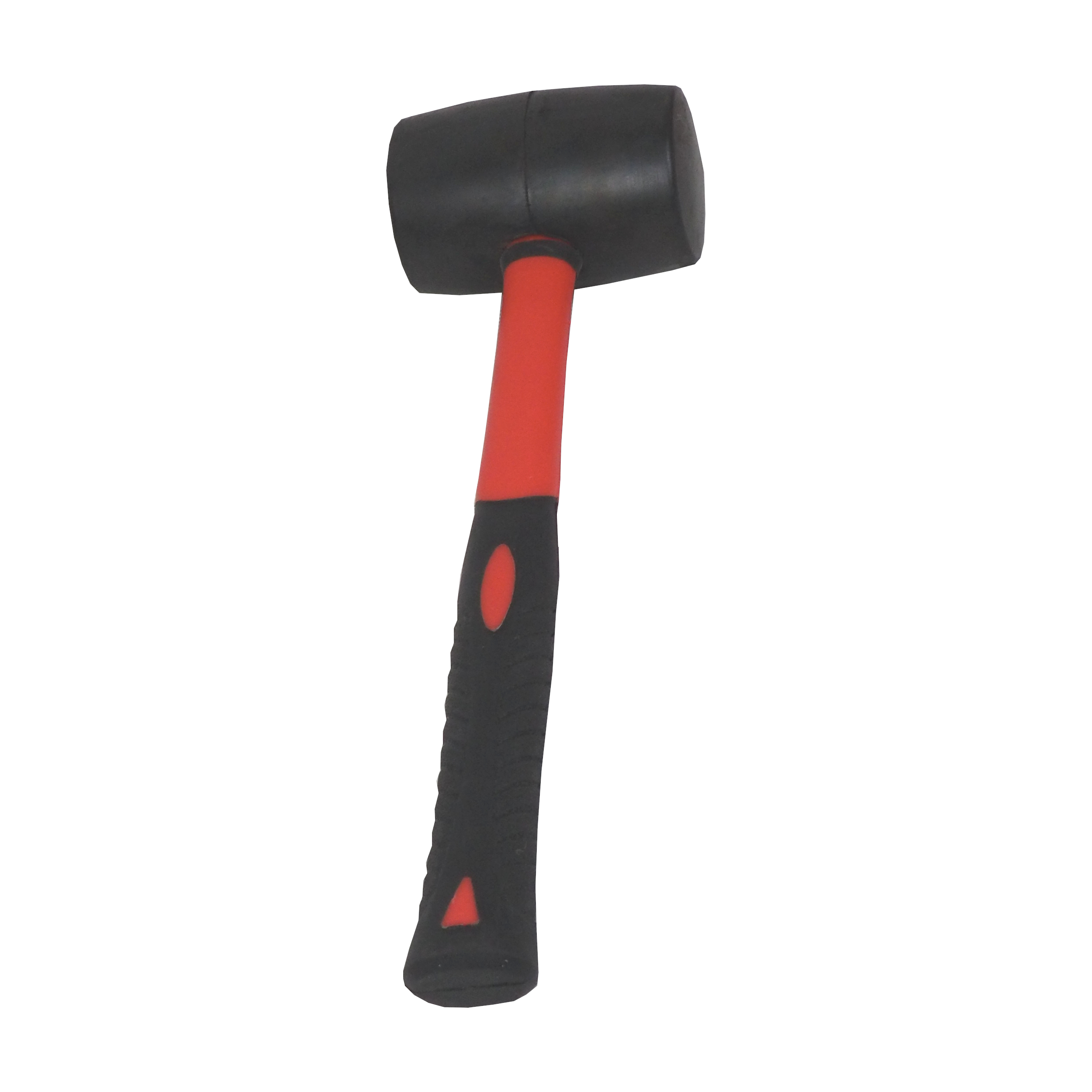 TOPTRADE gumová palice Ø 60 mm / 700 g, černá, sklolaminátová násada