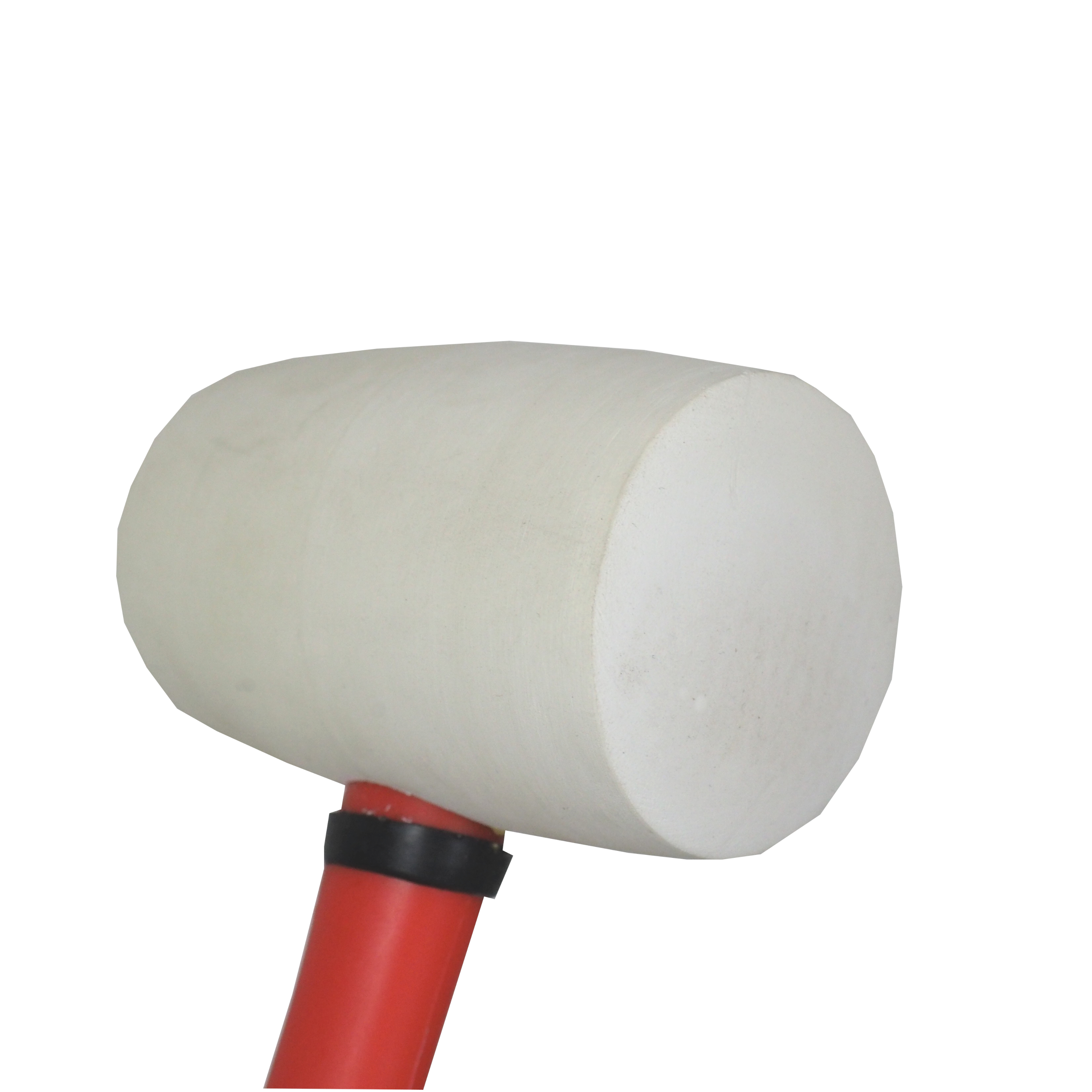 TOPTRADE bílá gumová palice 900 g, Ø 70 mm, sklolaminátová násada
