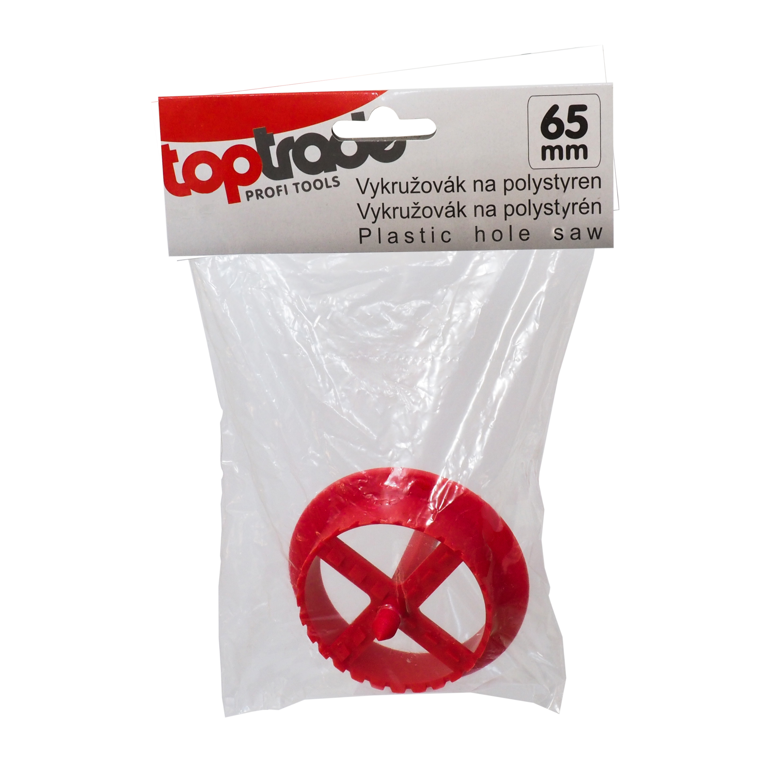 TOPTRADE fréza vykružovací na polystyren Ø 65 mm