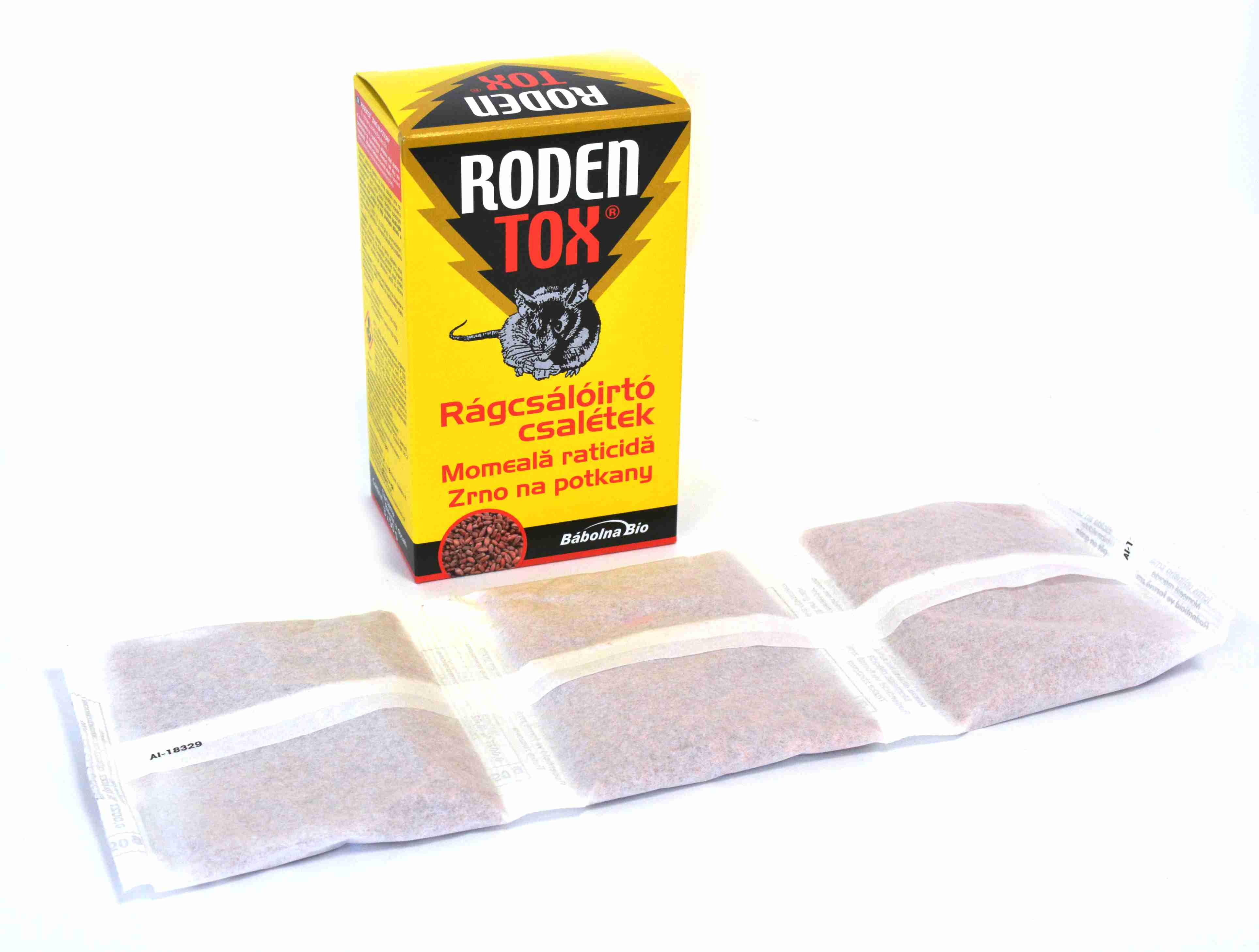 Návnada zrno na potkany RODENTOX, 150 g (bromadiolon)