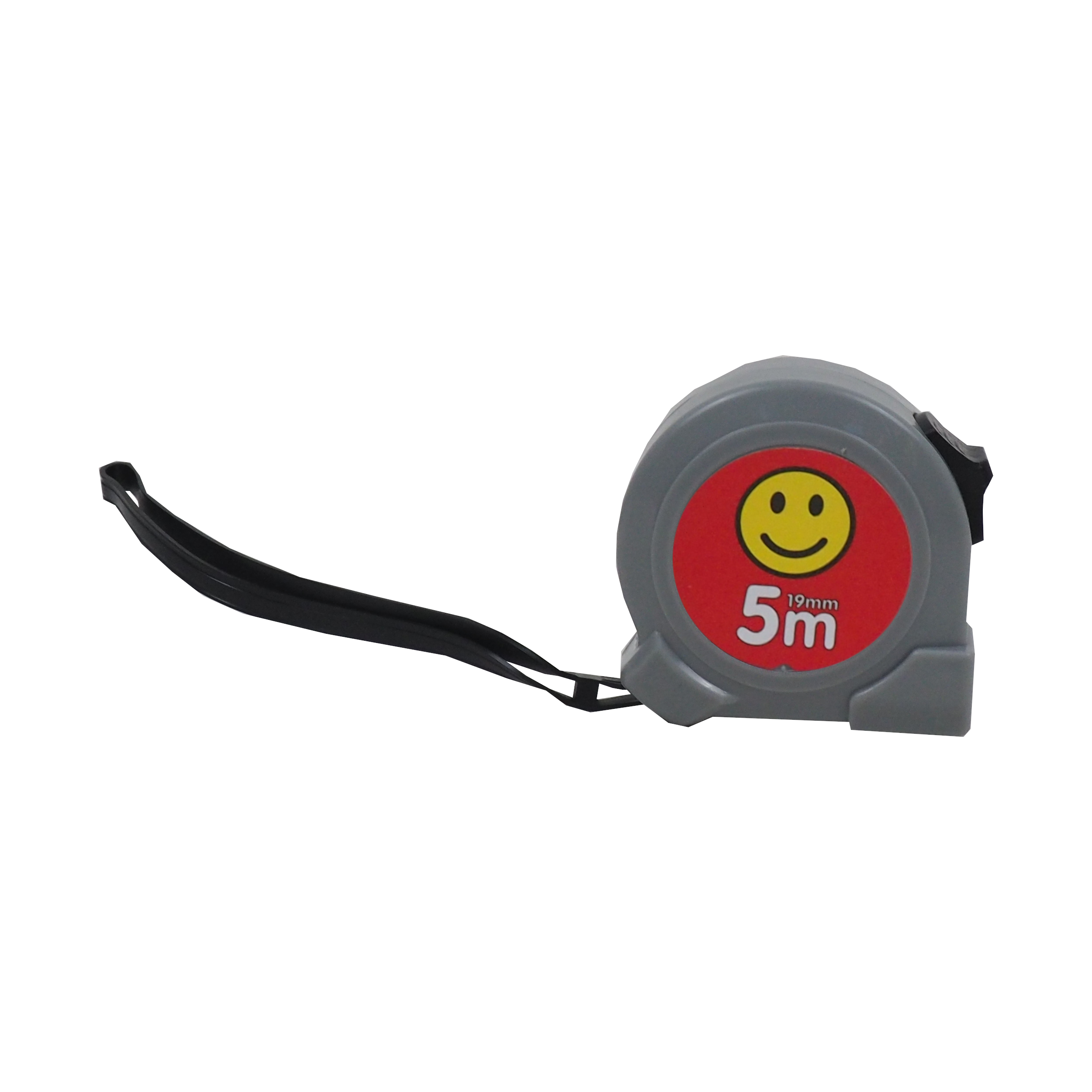 TOPTRADE svinovací metr SMAJLÍK, jednobrzdový 19 mm × 5 m