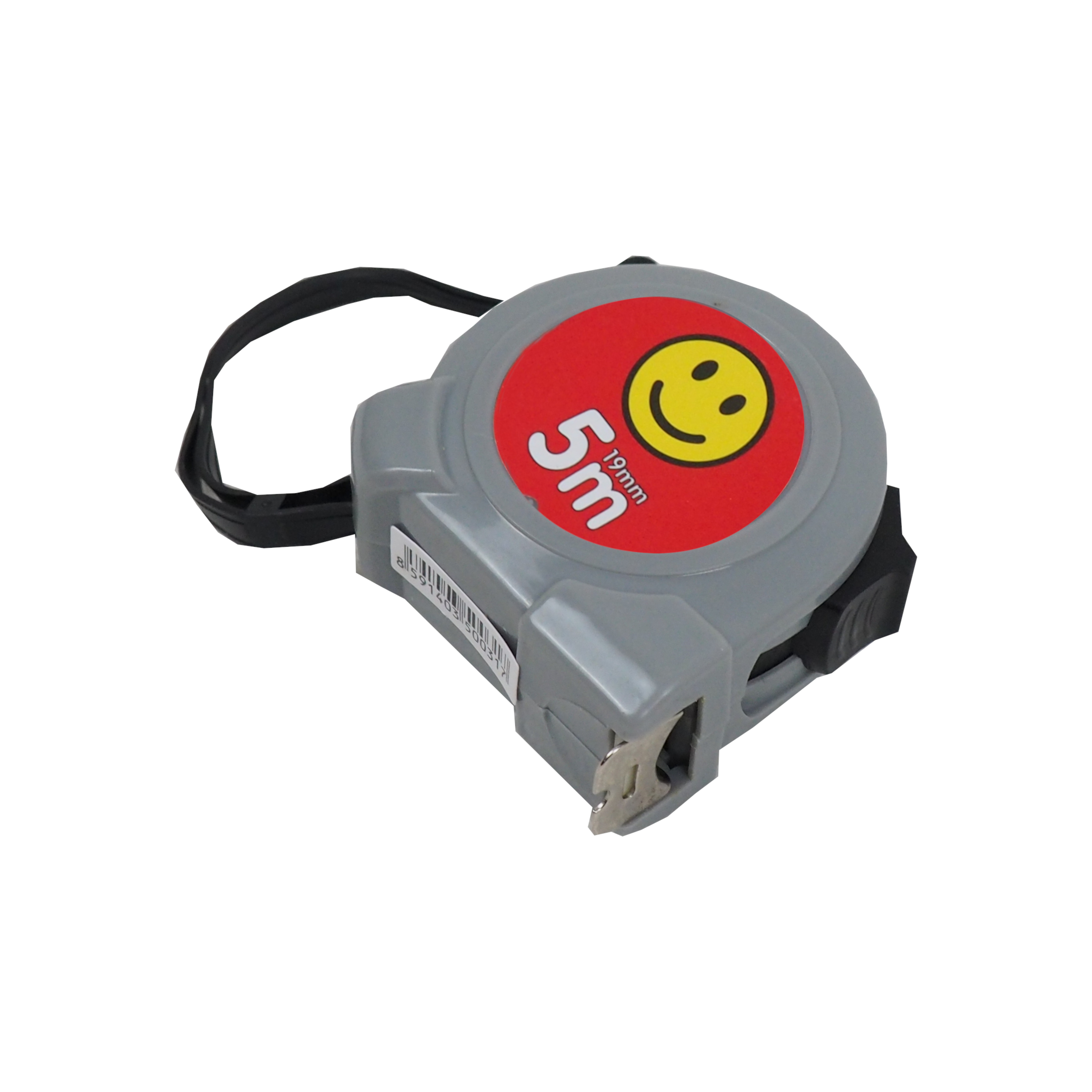 TOPTRADE svinovací metr SMAJLÍK, jednobrzdový 19 mm × 5 m