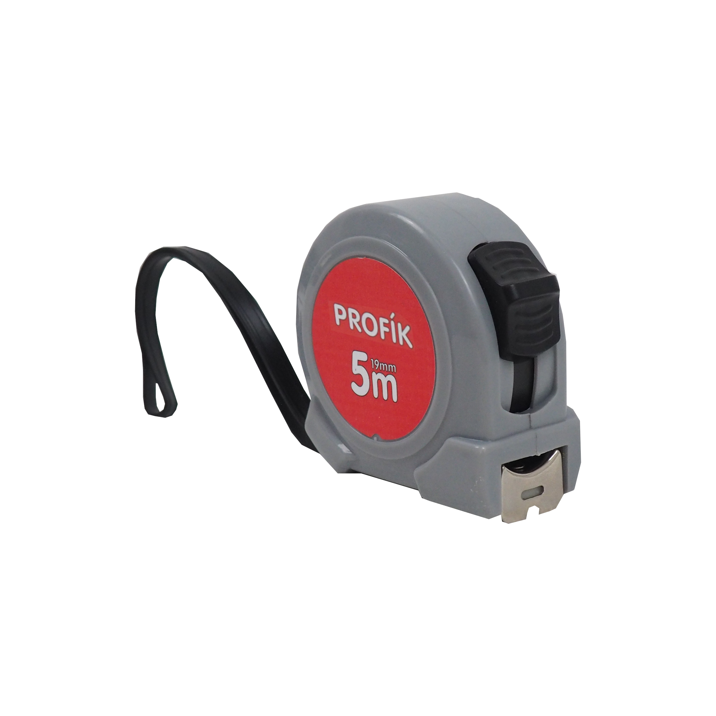 TOPTRADE svinovací metr PROFÍK, jednobrzdový, 5 m × 19 mm