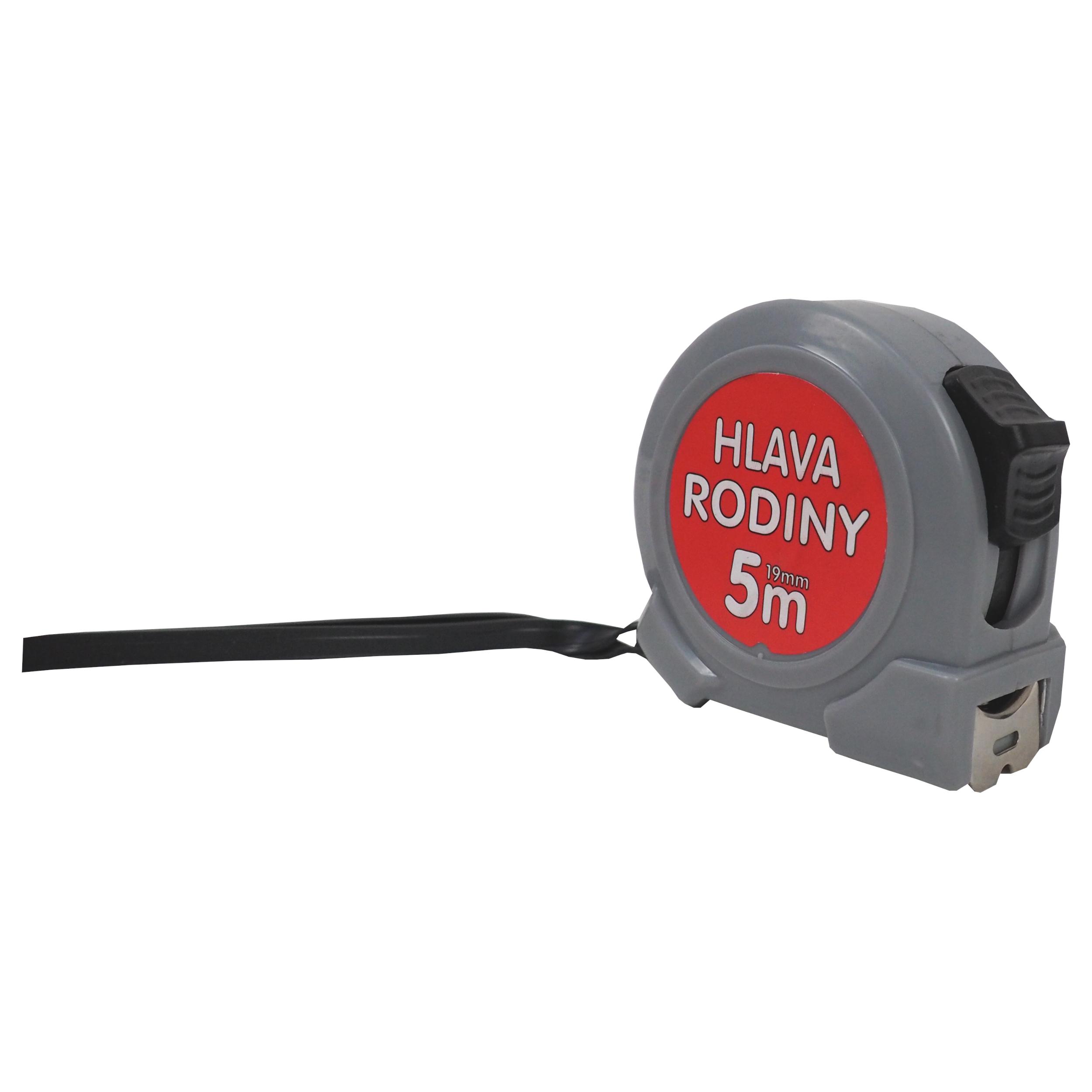 TOPTRADE metr svinovací, „HLAVA RODINY“, jednobrzdový, 19 mm x 5 m