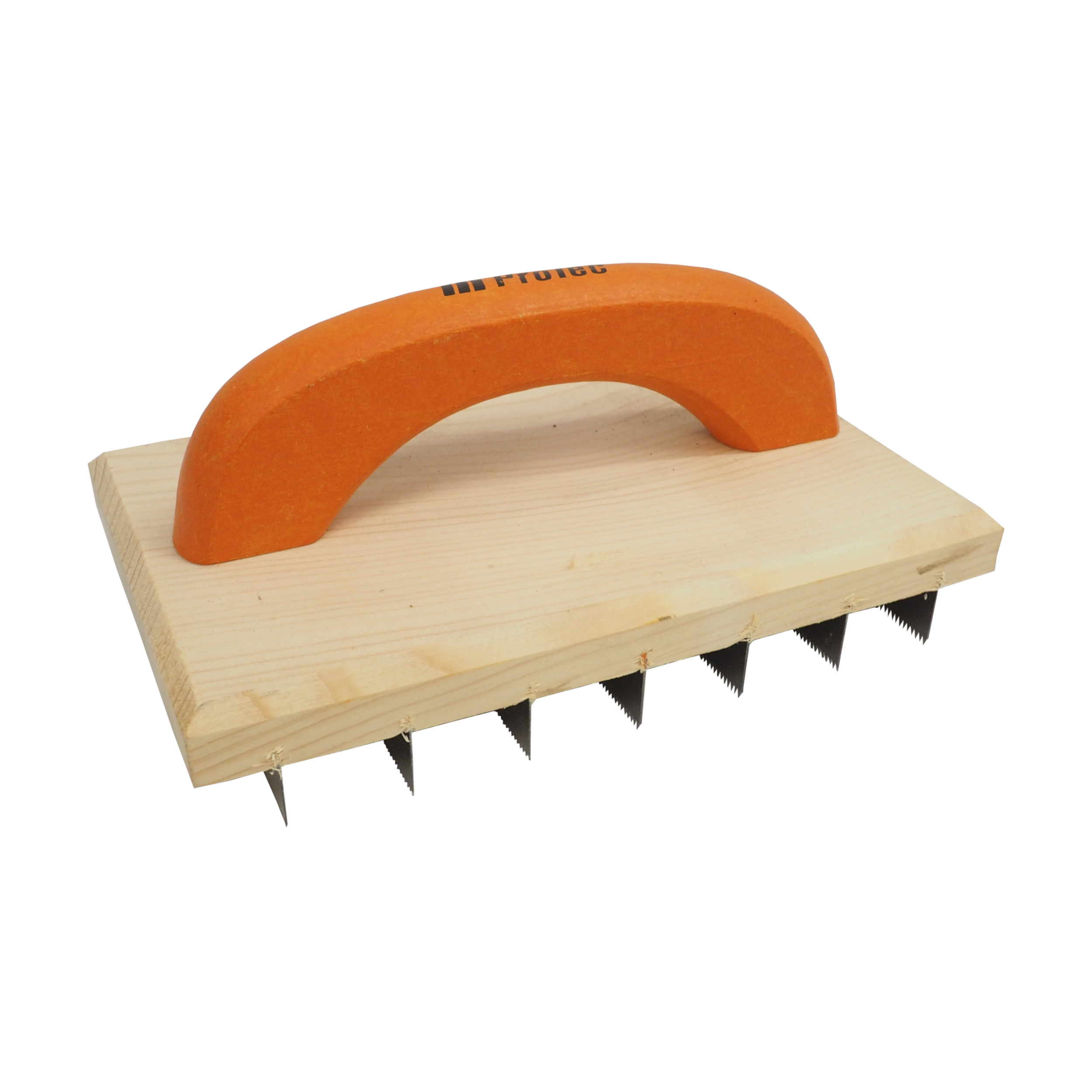 Levně ProTec škrabák na břizolit 220 × 140 mm (dřevěná základna, ocelový pilník, plastová rukojeť)