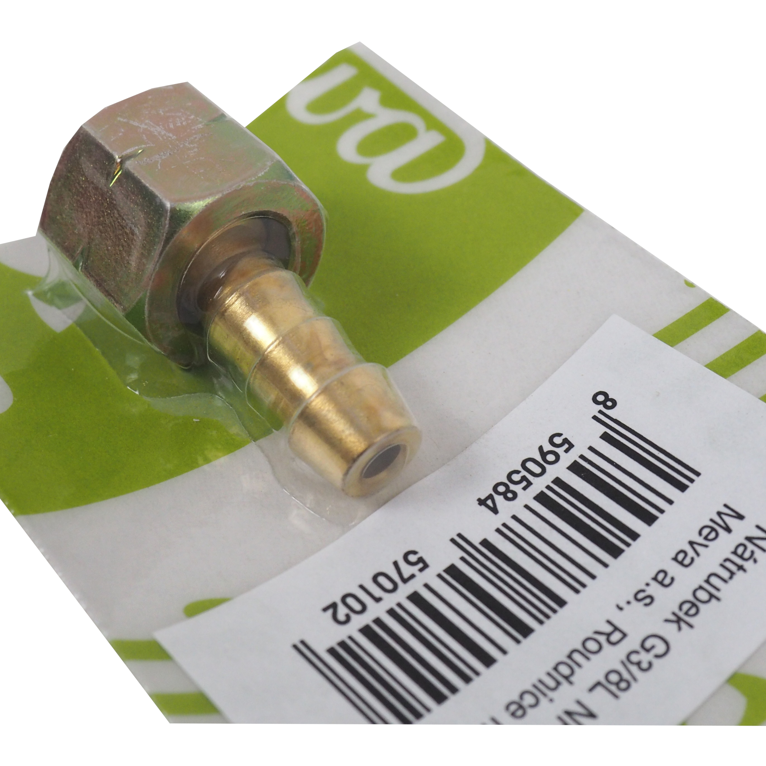 Nátrubek a matice na PB Ø 8 mm, závit 3/8"